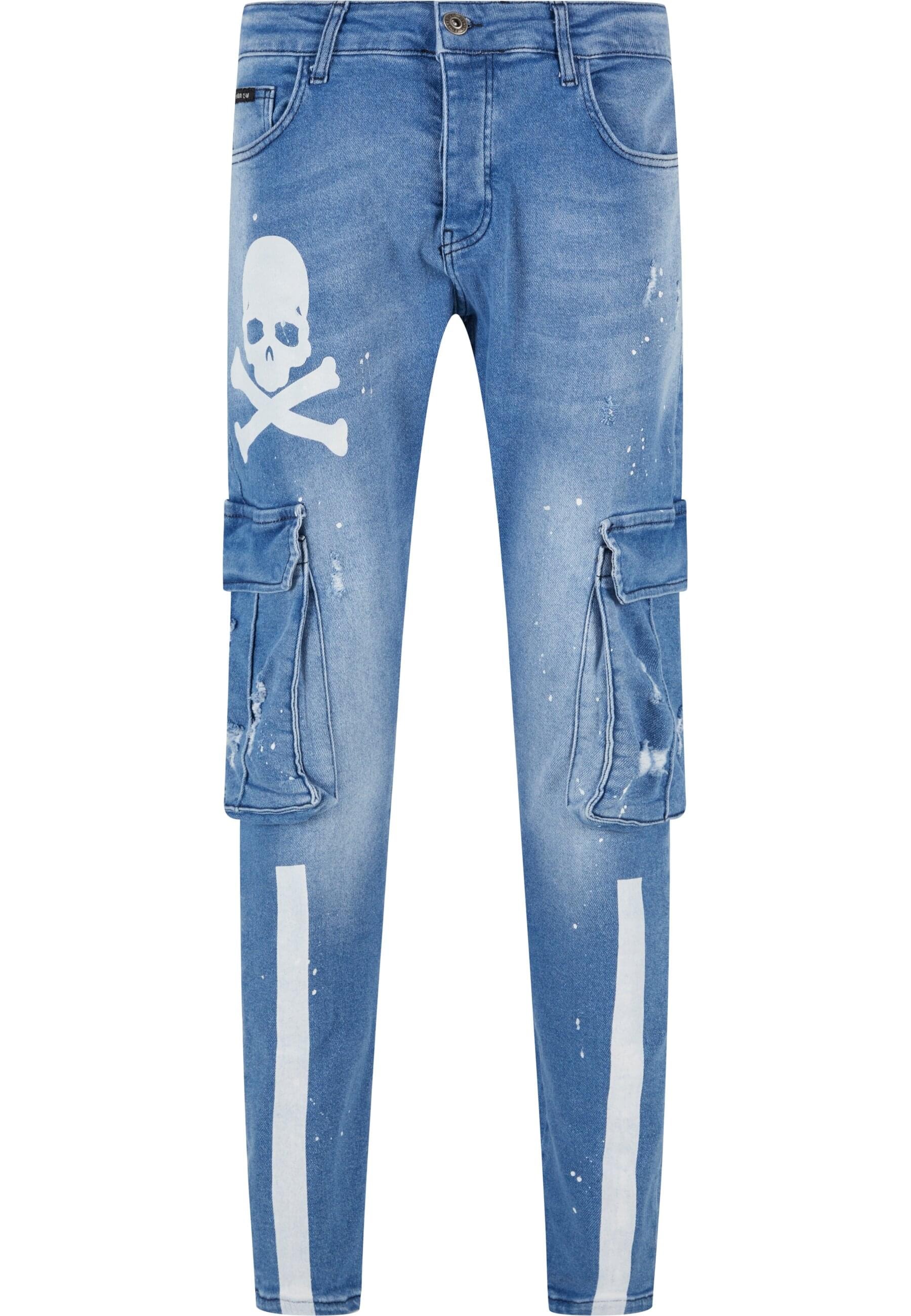 2Y Premium Stoffhose "2Y Premium Herren 2Y Skinny Fit Pocket Cargo Skull Je günstig online kaufen