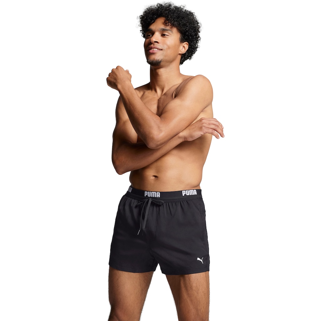 PUMA Badeshorts, mit elastischem Logobund