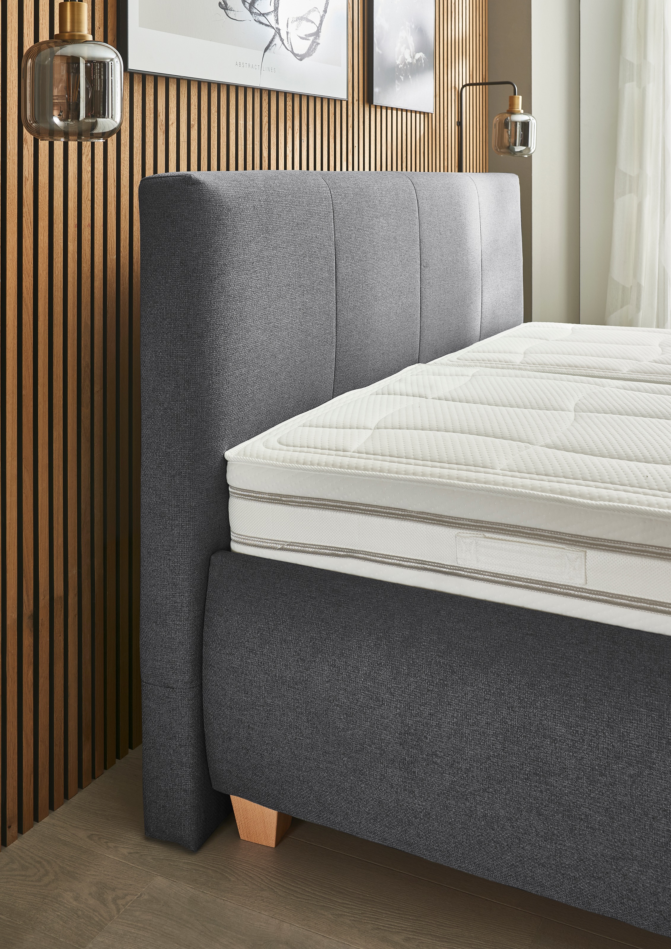 Die PlanBar Polsterbett »OC-ON20004« inkl. Matratzen u. Lattenrahmen, belastbar bis 200 Kg, 160/180x200cm