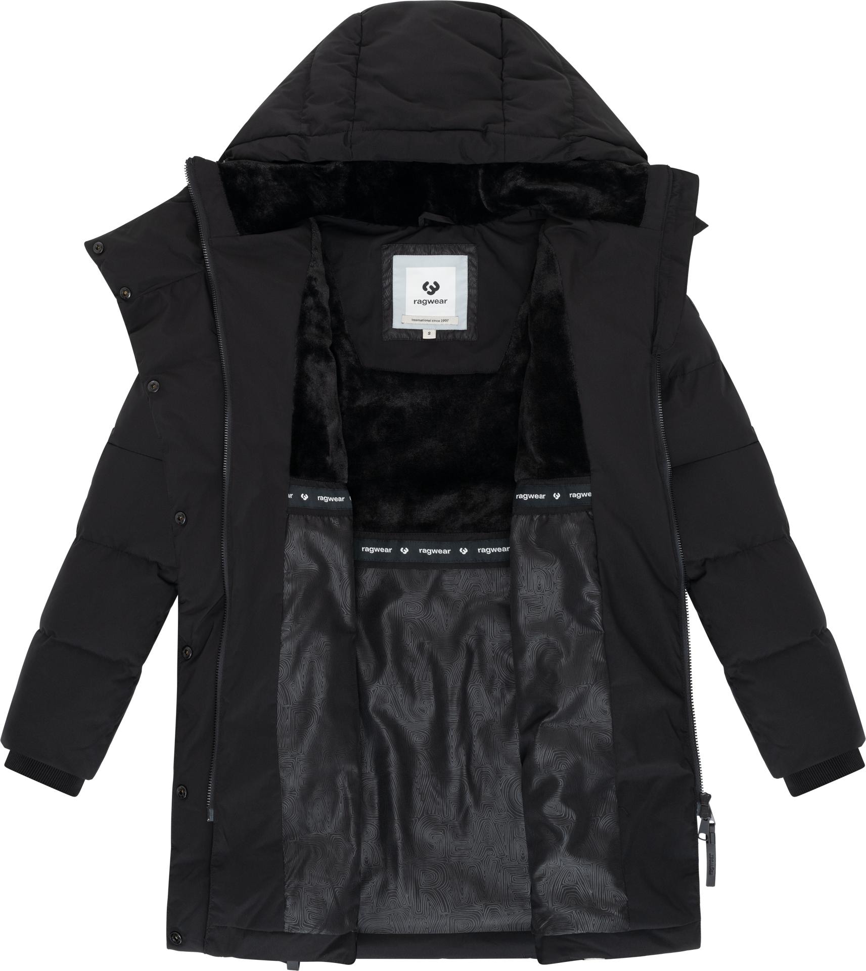 Ragwear Wintermantel »Pavla Soft YOUMODO«, Wasserdichter Steppmantel mit Fleecekragen