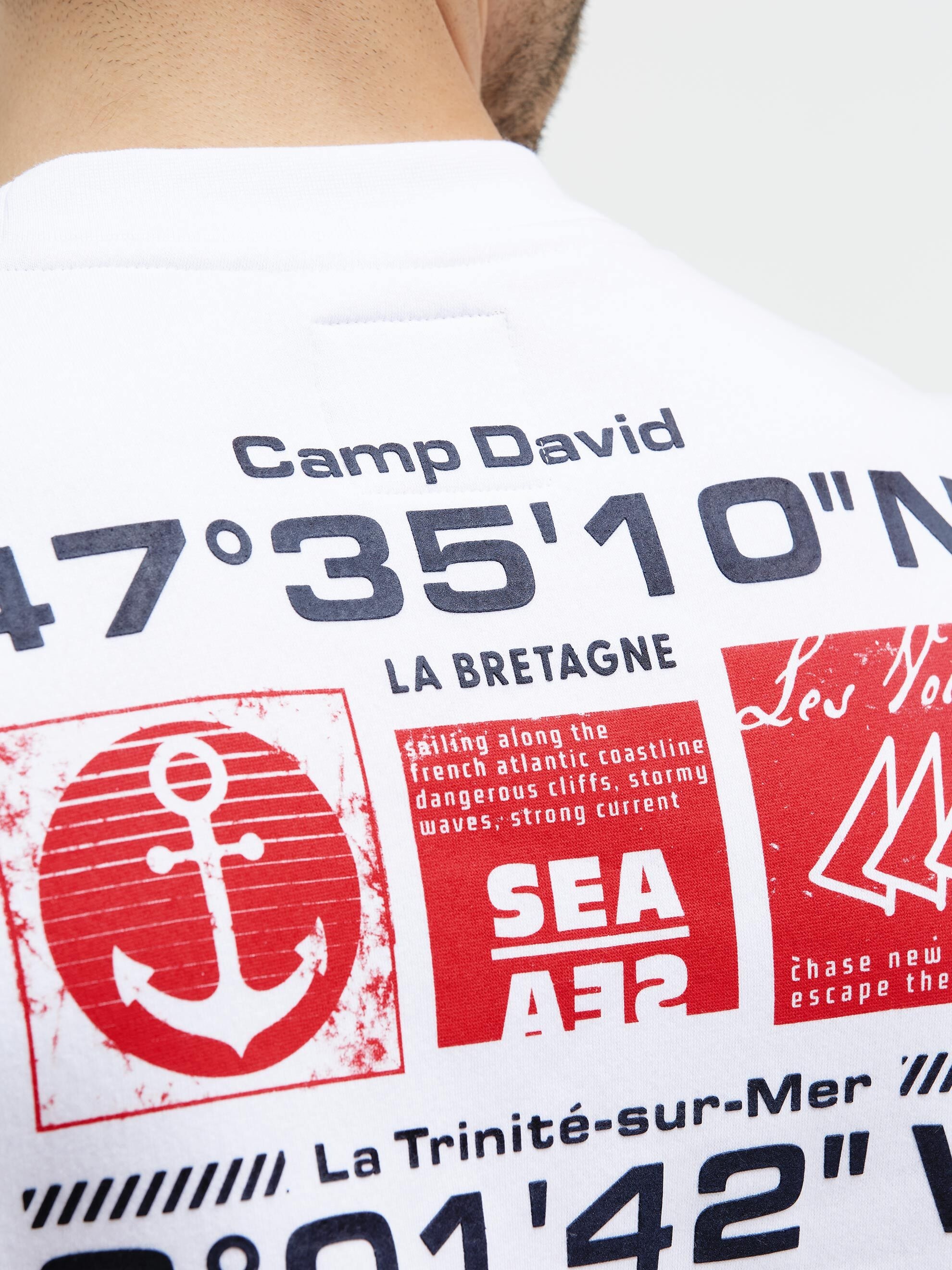 CAMP DAVID Sweater , mit Print
