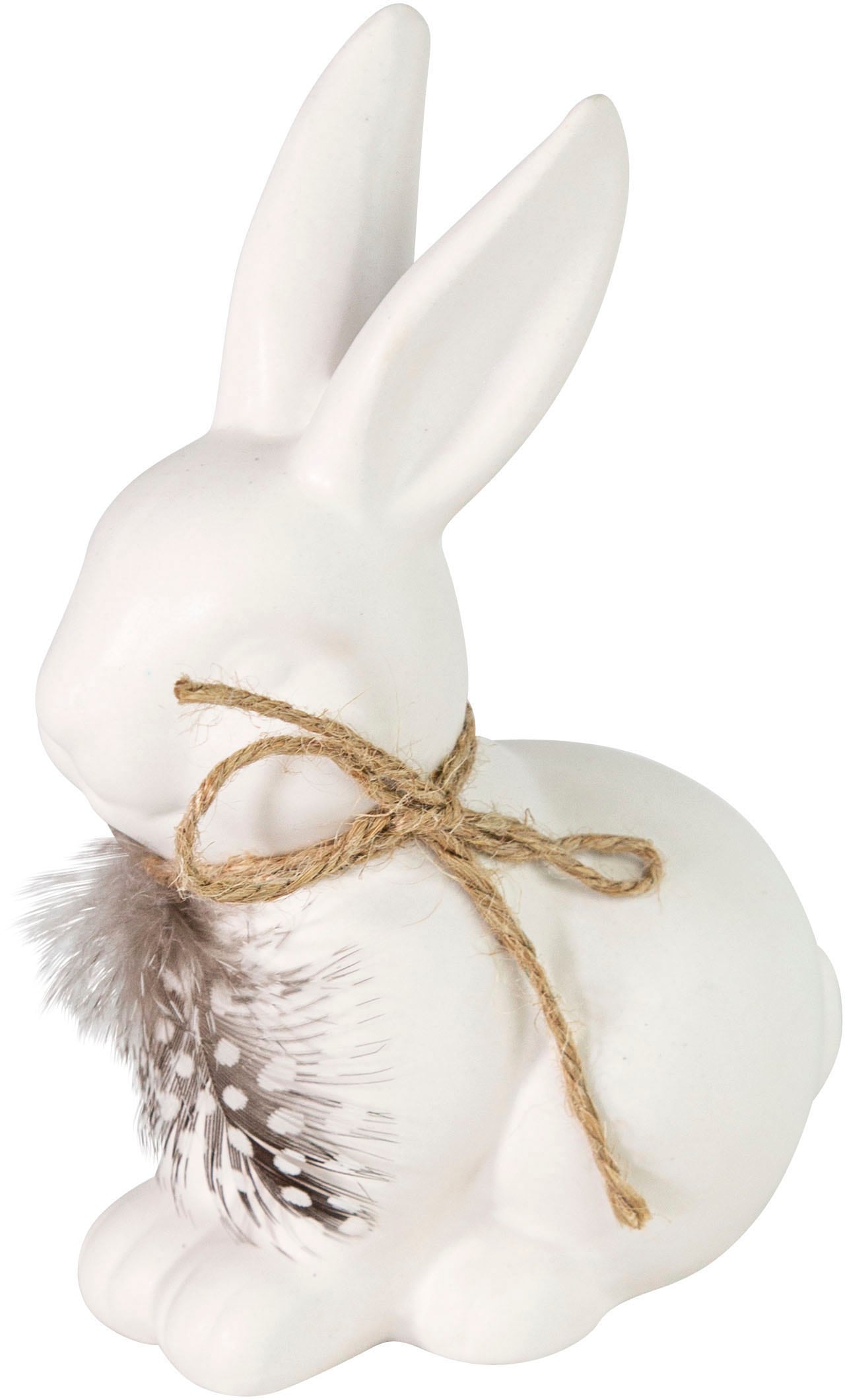 RIFFELMACHER & WEINBERGER Osterhase "Hase sitzend", mit Federhalsband, Höhe ca. 18,5 cm