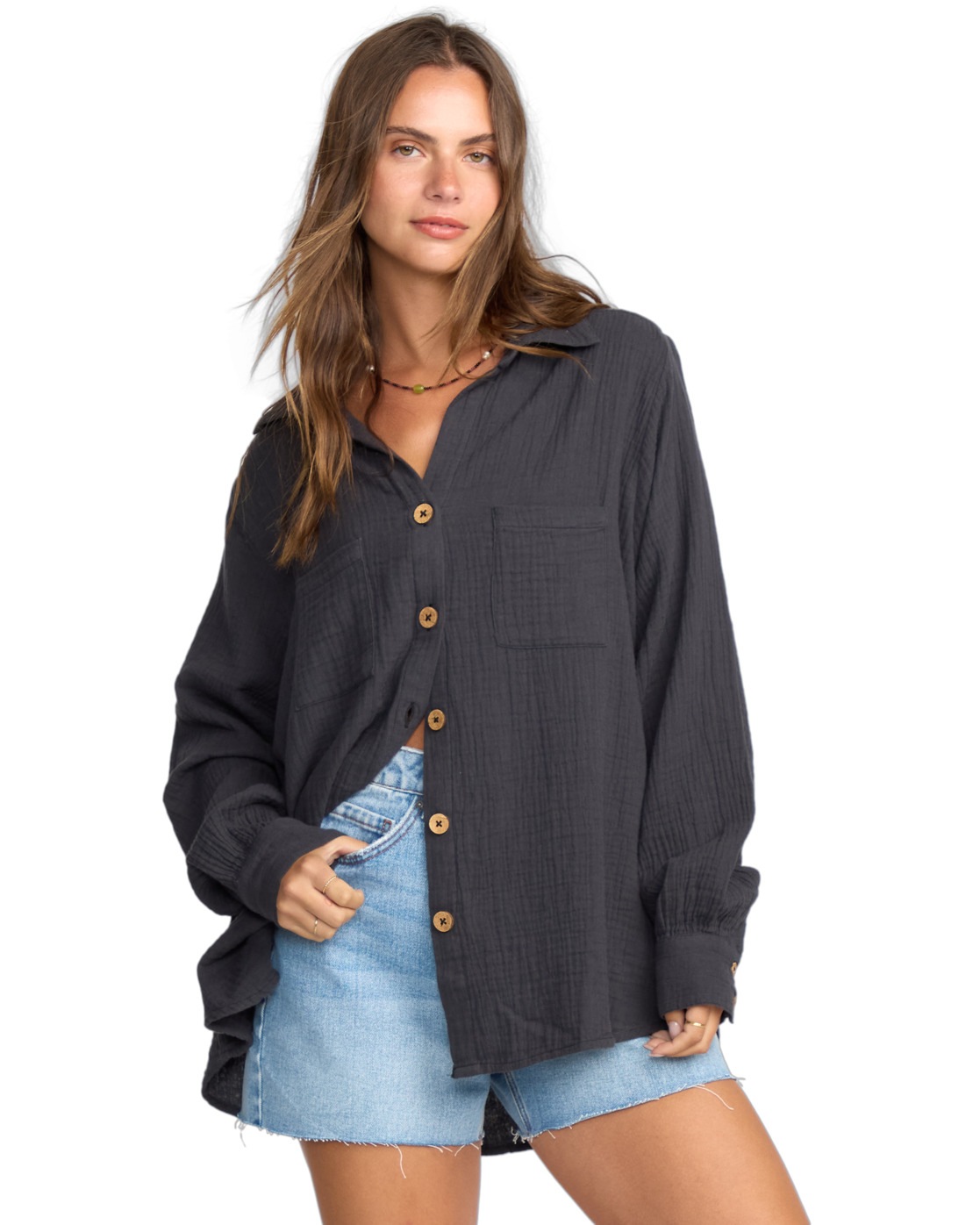 Billabong Kurzarmshirt "Swell Blouse" günstig online kaufen
