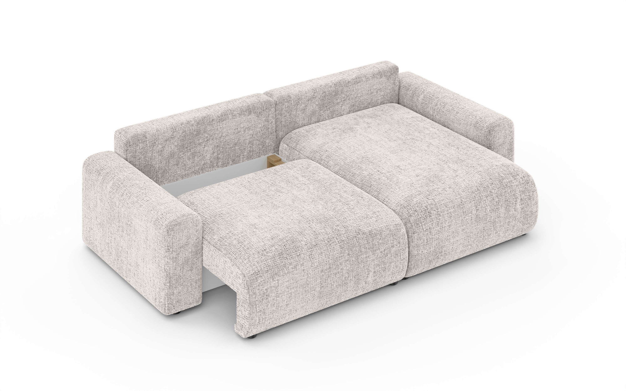 Home affaire Ecksofa »LAKESIDE klein mit Bettfunktion und Bettkasten, B/T/H 235/142/84 cm«, L-Form, Recamiere beidseitig montierbar, mit Wellenunterfederung