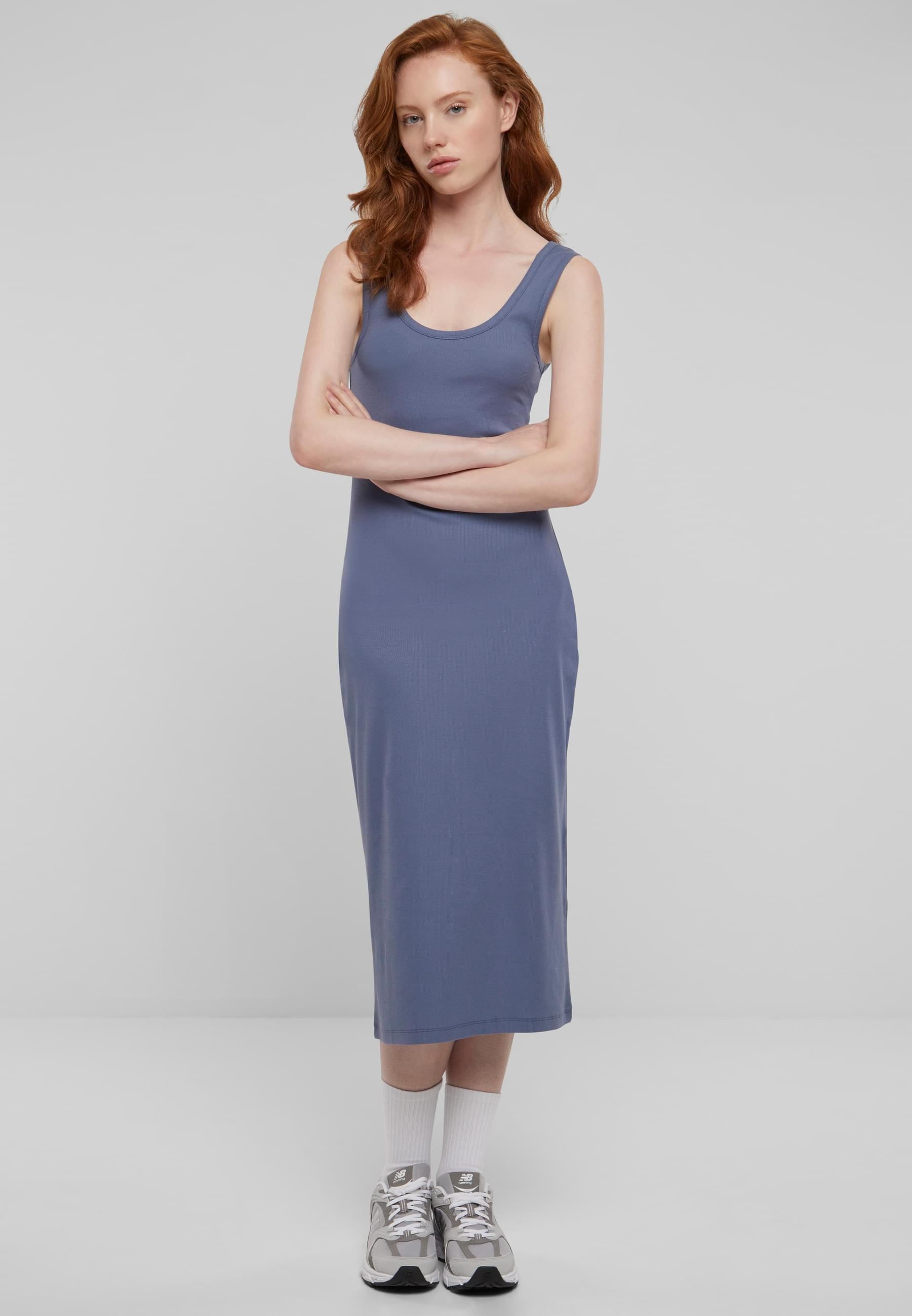 URBAN CLASSICS Shirtkleid »Urban Classics Damen Ladies Rib Top Dress«, (1 tlg.)