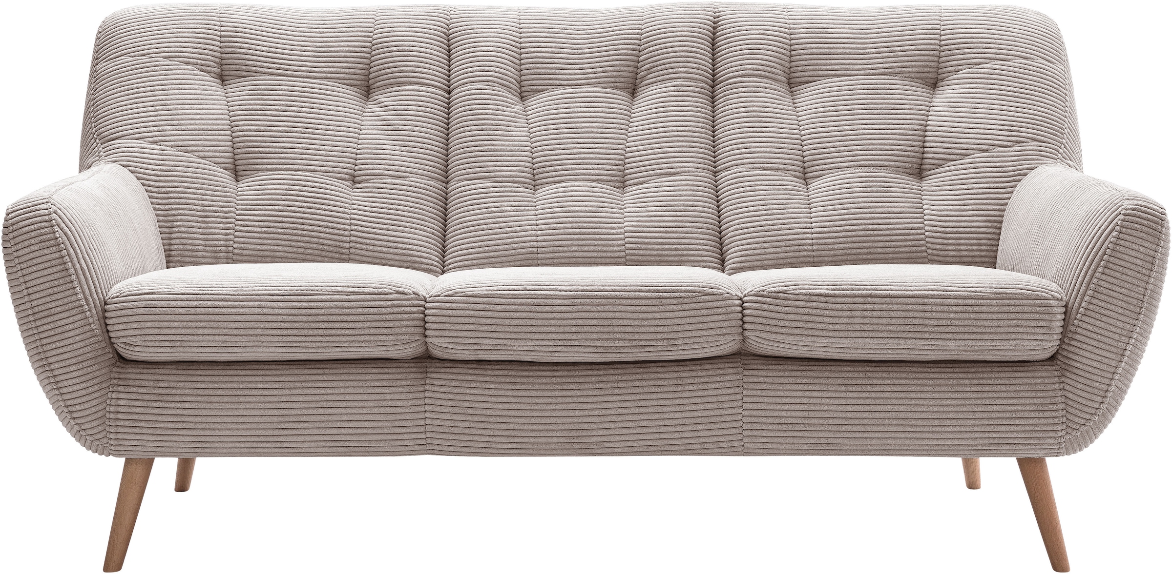 exxpo - sofa fashion 3-Sitzer "Scandi, bequem, aufwendige Rückenpolsterung günstig online kaufen