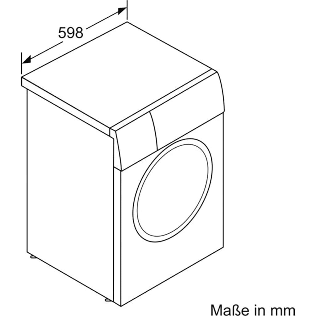 SIEMENS Waschmaschine »WM14N0A4«, iQ300, WM14N0A4, 8 kg, 1400 U/min, smartFinish – glättet dank Dampf, 4 Jahre Garantie