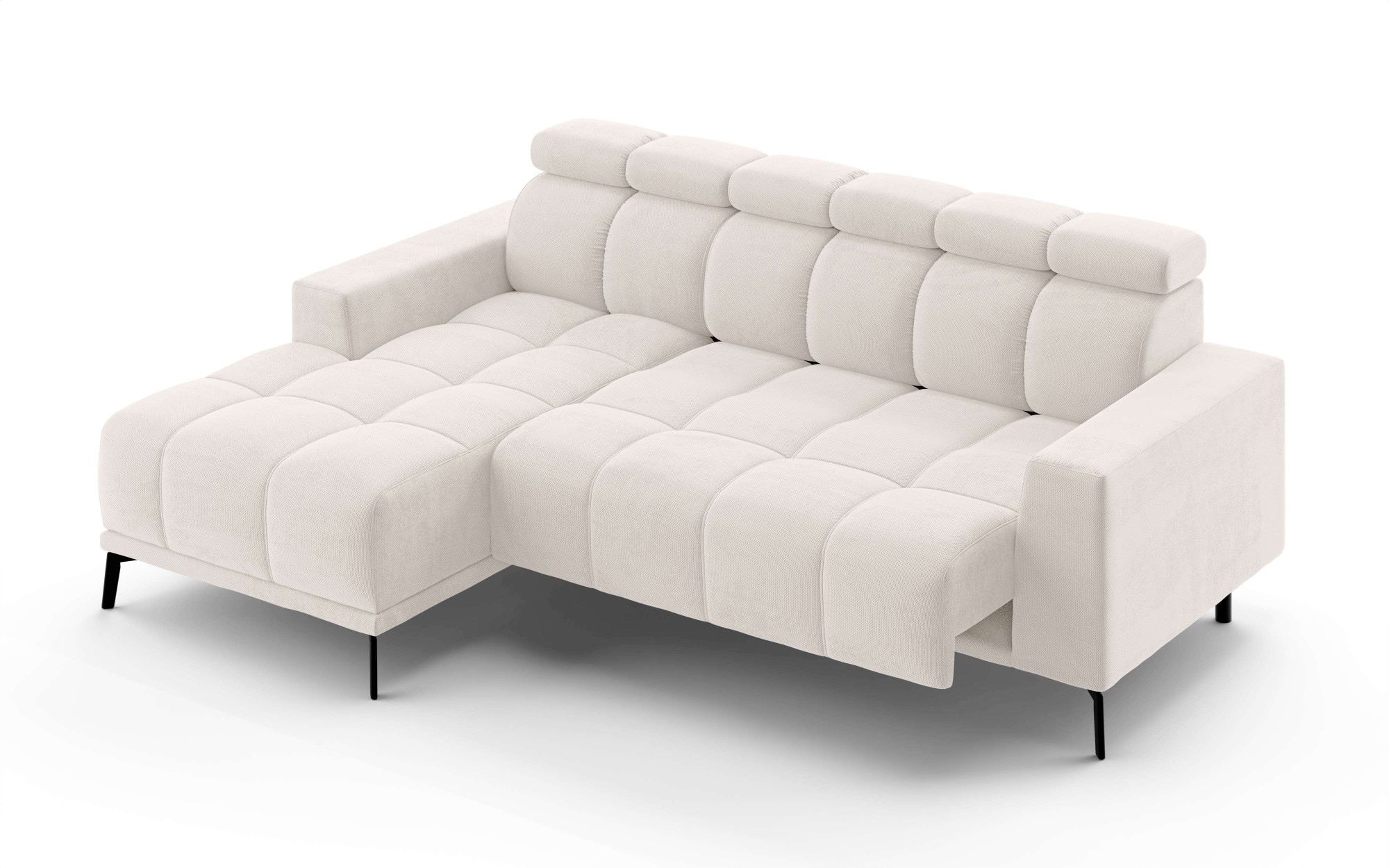 INOSIGN Ecksofa »CAZIE, Designsofa, L-Form, trendige Bubble-Optik,«, L-Form mit Wellenunterfederung, Recamiere rechts/links bestellbar