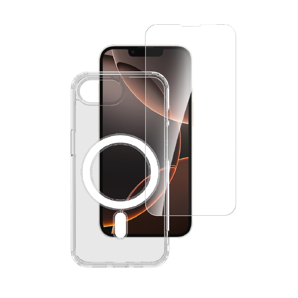 4smarts Handyhülle »3in1 Premium Starter Set für Apple iPhone SE (4.Gen.)«, Backcover, Schutzhülle, Handyschutzhülle, Case, Schutzcase, stoßfest