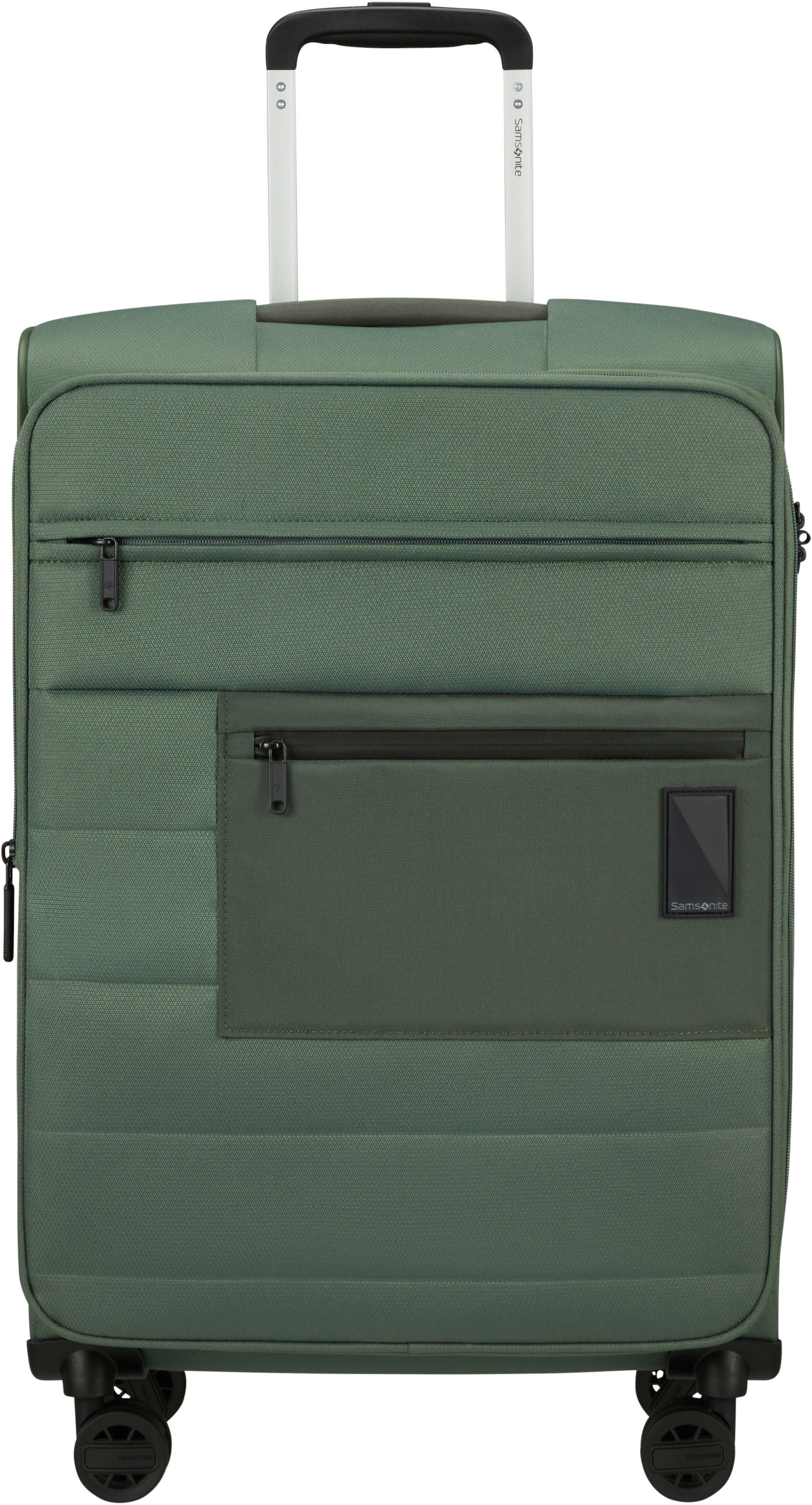 Samsonite Weichgepäck-Trolley »Vacay, pistacho green, 66 cm«, 4 Rollen, Koffer mittel groß Reisegepäck Volumenerweiterung TSA-Zahlenschloss