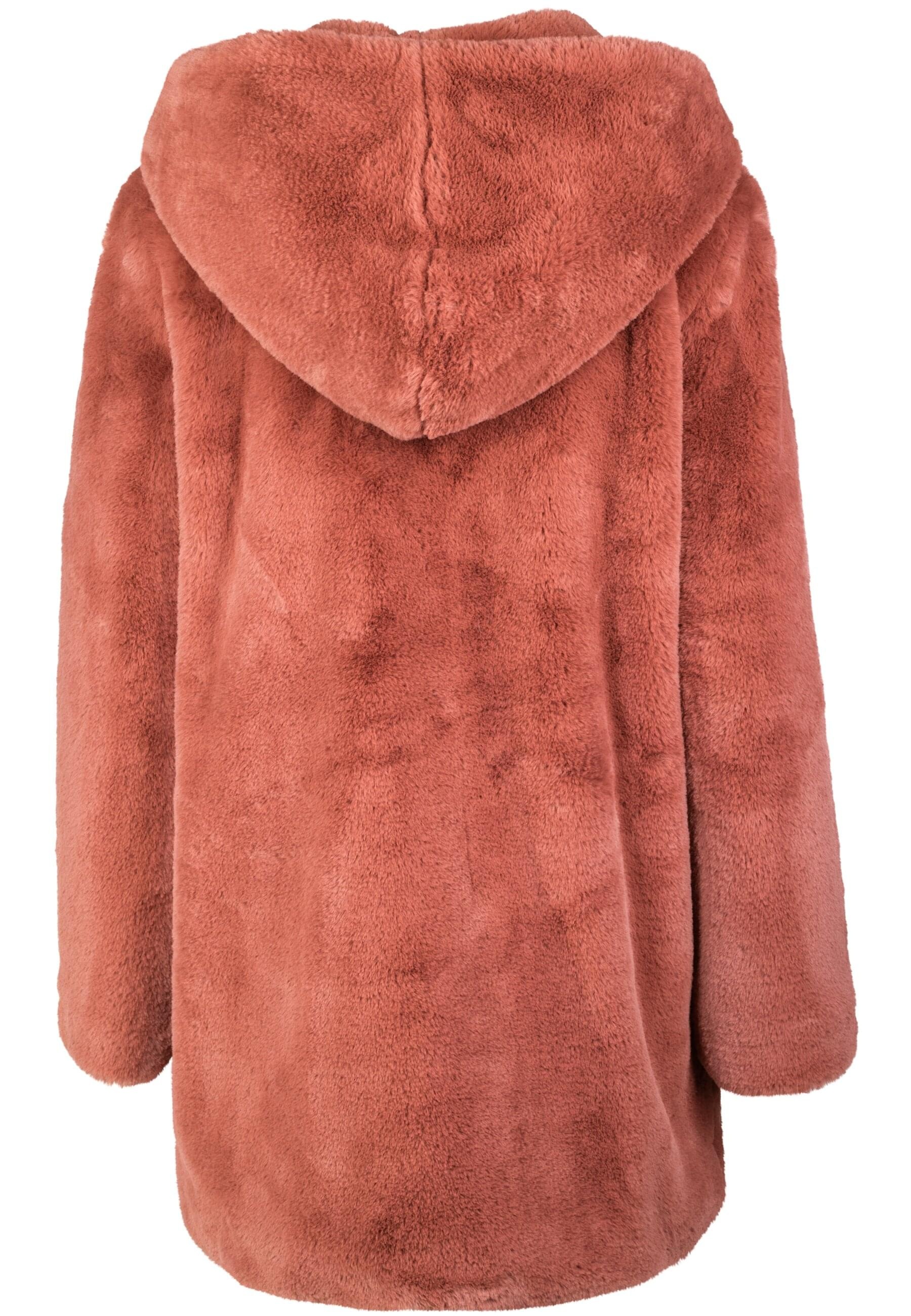 URBAN CLASSICS Parka "Urban Classics Damen Ladies Hooded Teddy Coat" 1 Stk. günstig online kaufen