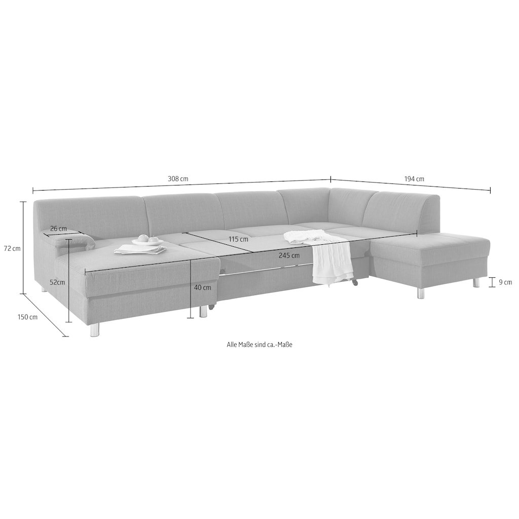 INOSIGN Wohnlandschaft »U-Form«