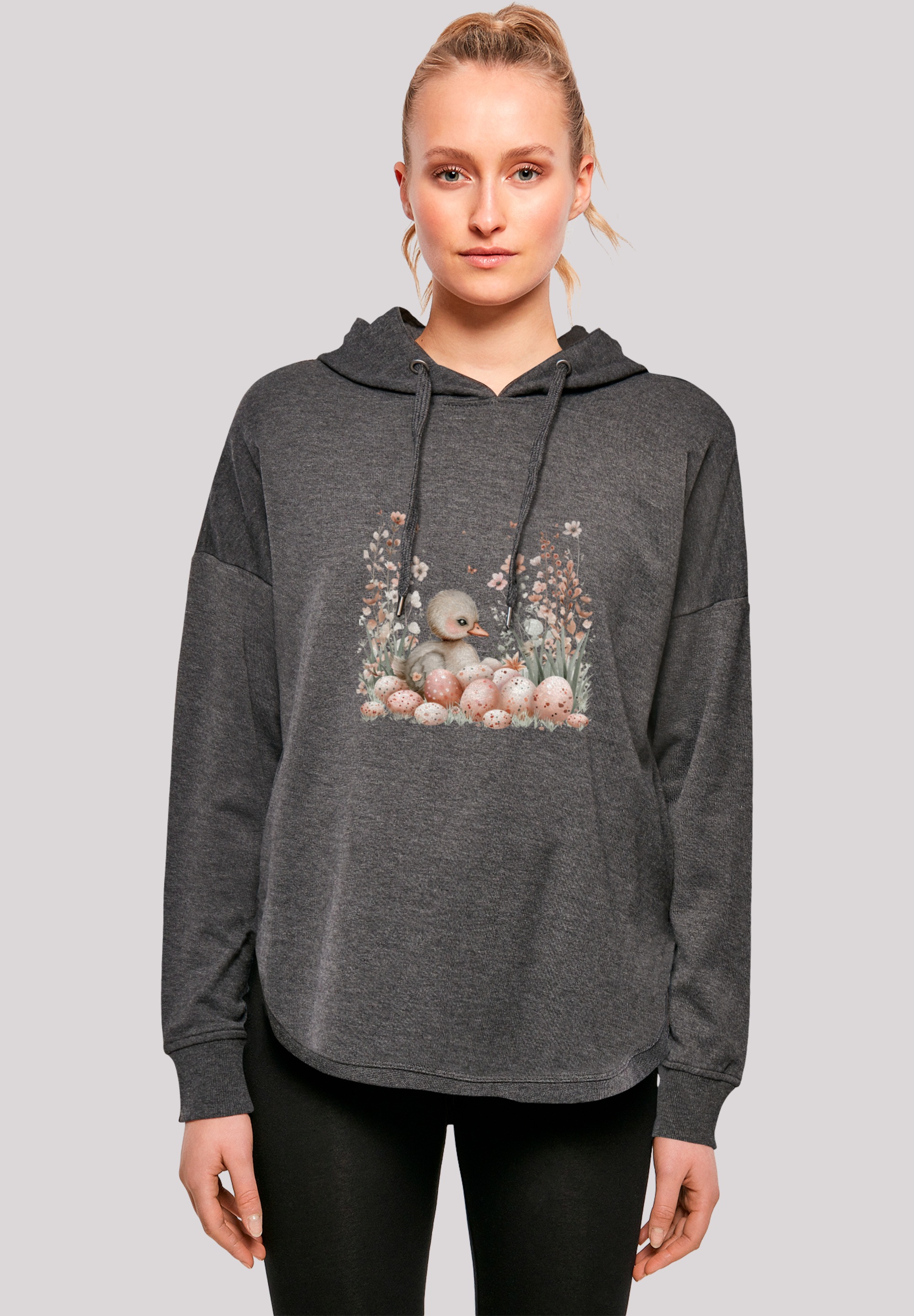 F4NT4STIC Kapuzenpullover »Ente Ostereier Blumen Küken«, Premium Qualität