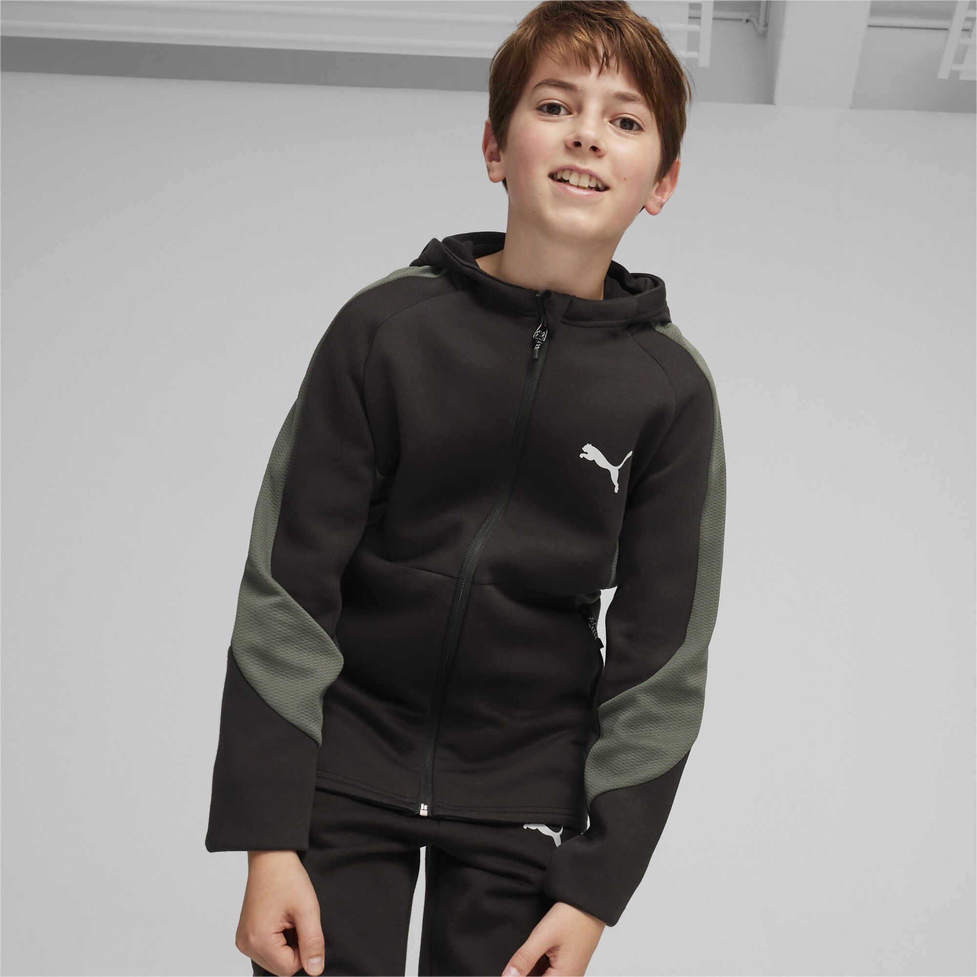 PUMA Sweatjacke »evoStripe Reißverschluss-Hoodie Jungen«