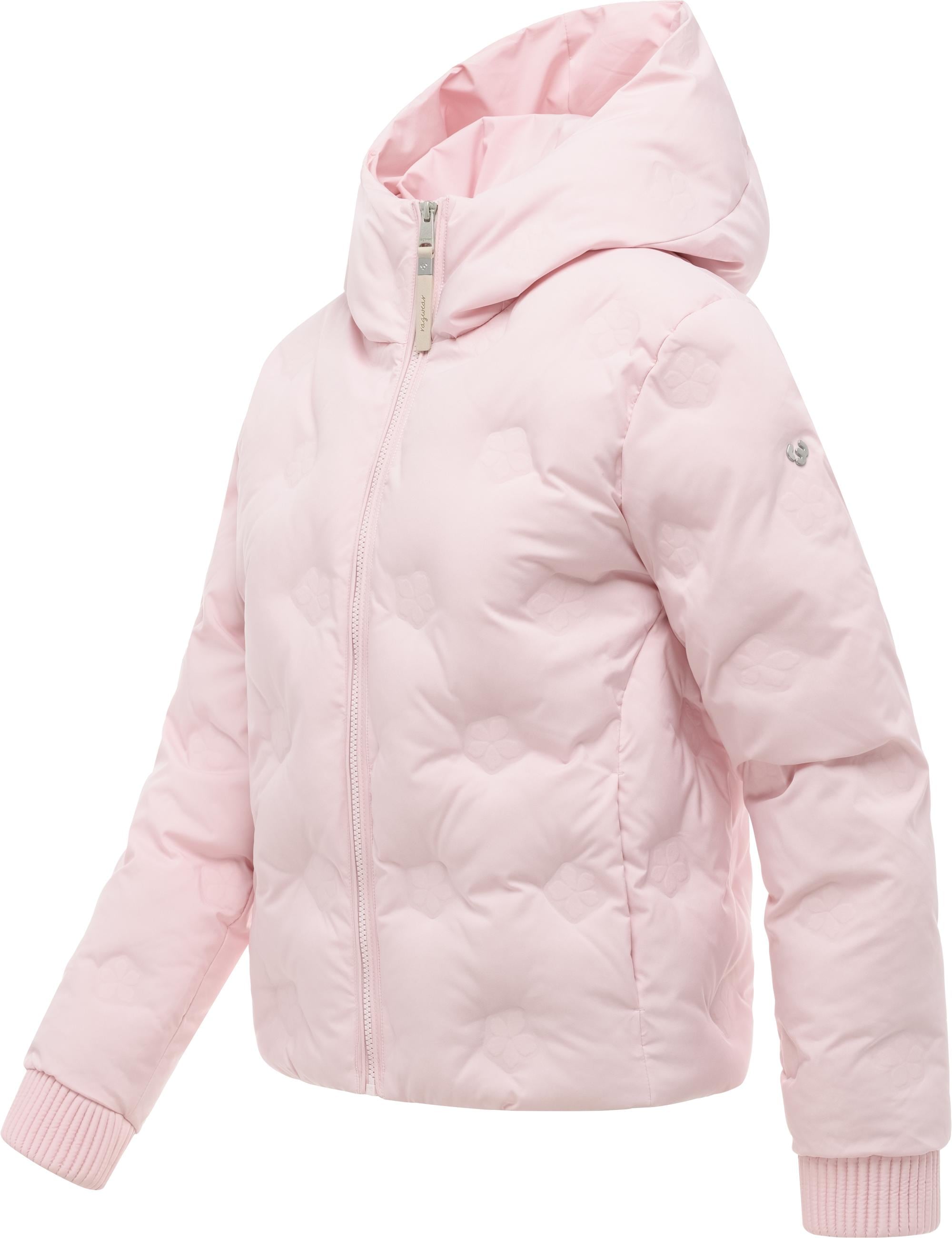 Ragwear Winterjacke »Lynnox Embossed Y« mit Kapuze Pufferjacke mit floraler Ton-in-Ton-Prägung
