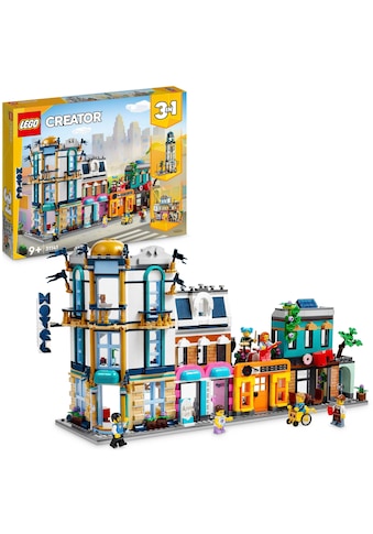 Konstruktionsspielsteine »Hauptstraße (31141), LEGO® Creator 3in1«, (1459 St.), Made...