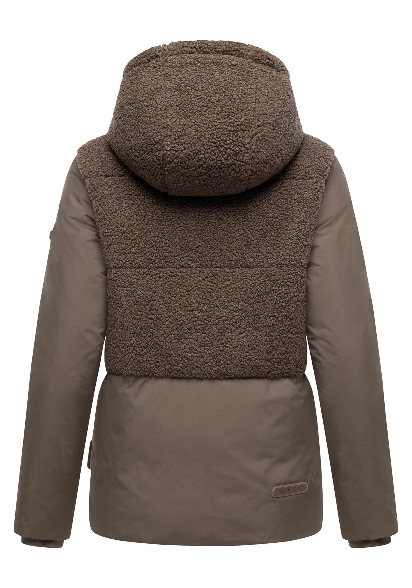 Marikoo Winterjacke »Sheeta«, Kombination aus Teddyfleece und glattem Material