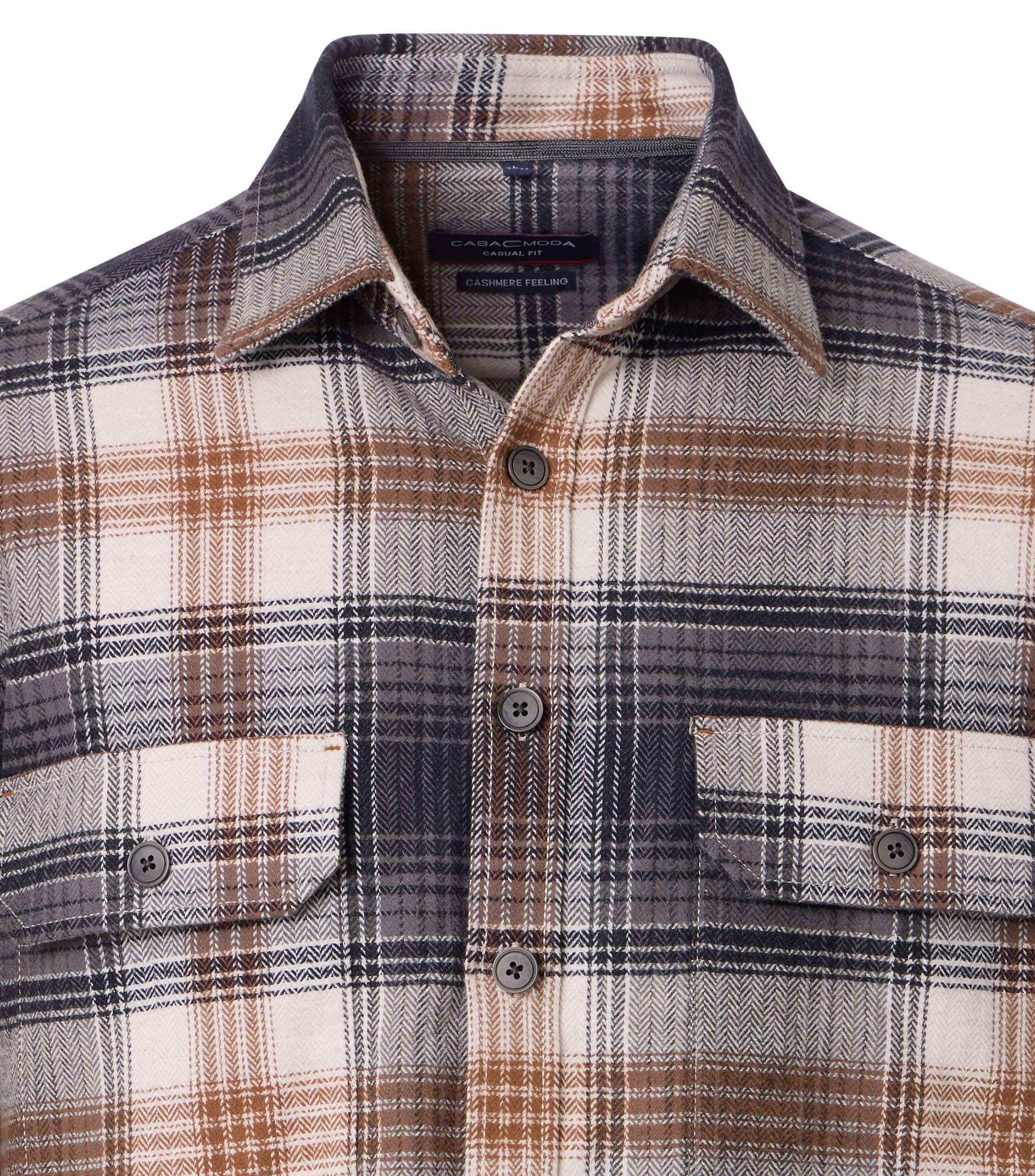 CASAMODA Langarmhemd »CASAMODA Hemdjacke uni«