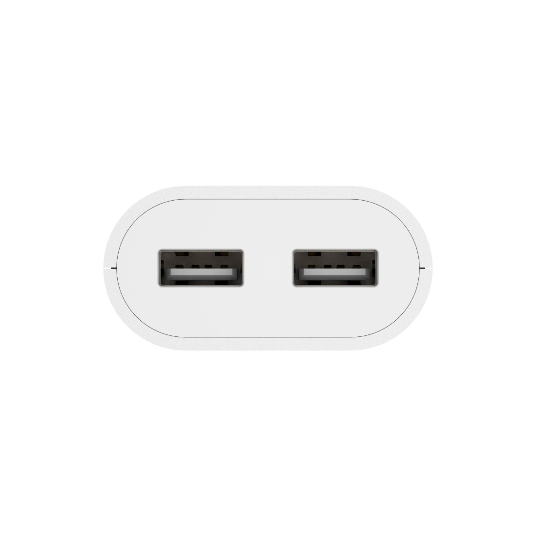 Hama Netzteil »USB Netzteil, 1,9 m, 2,4 A, 2x USB-A, Weiß«