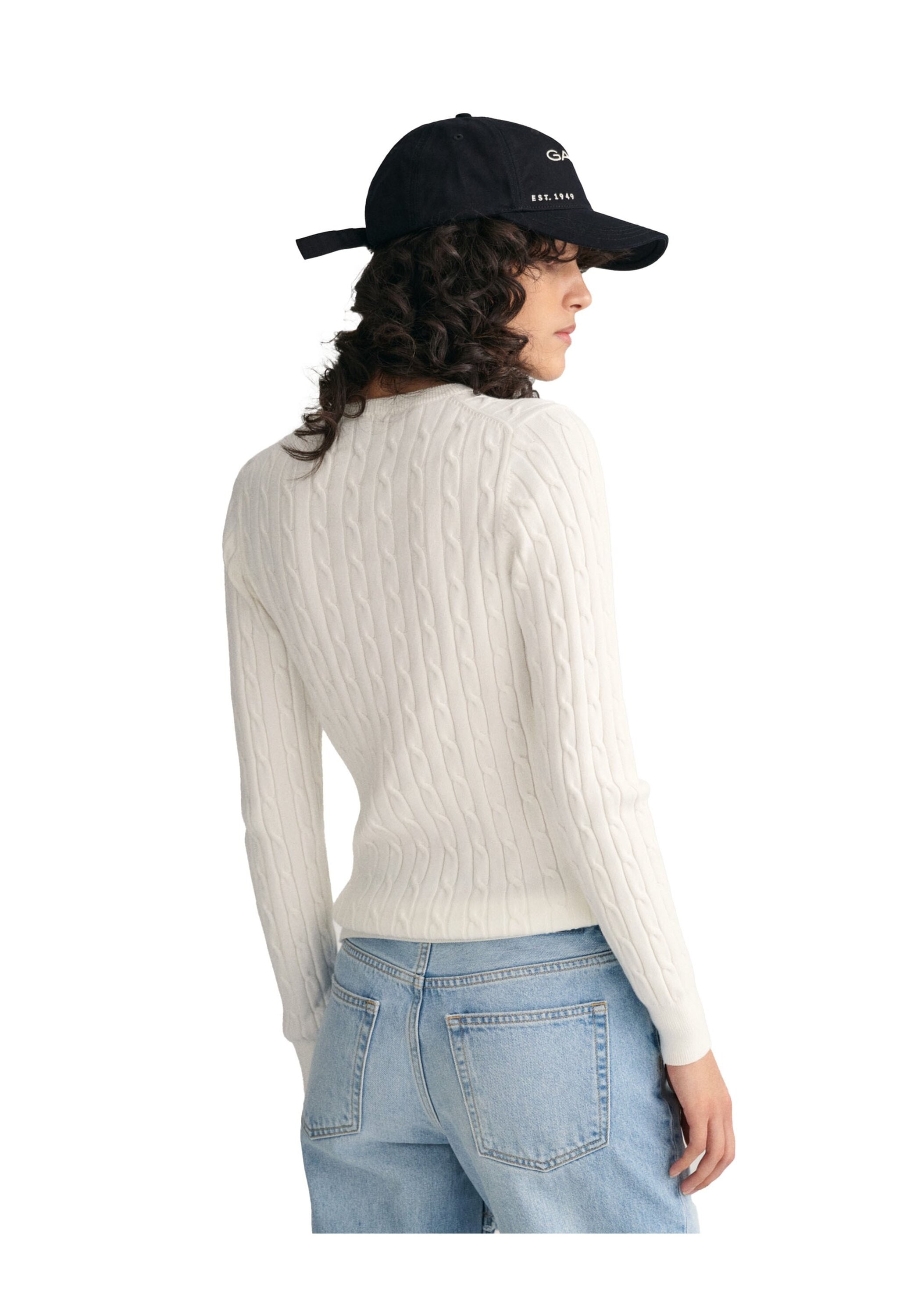 Gant Sweater »Strickpullover STRETCH COTTON CABLE C-NECK«