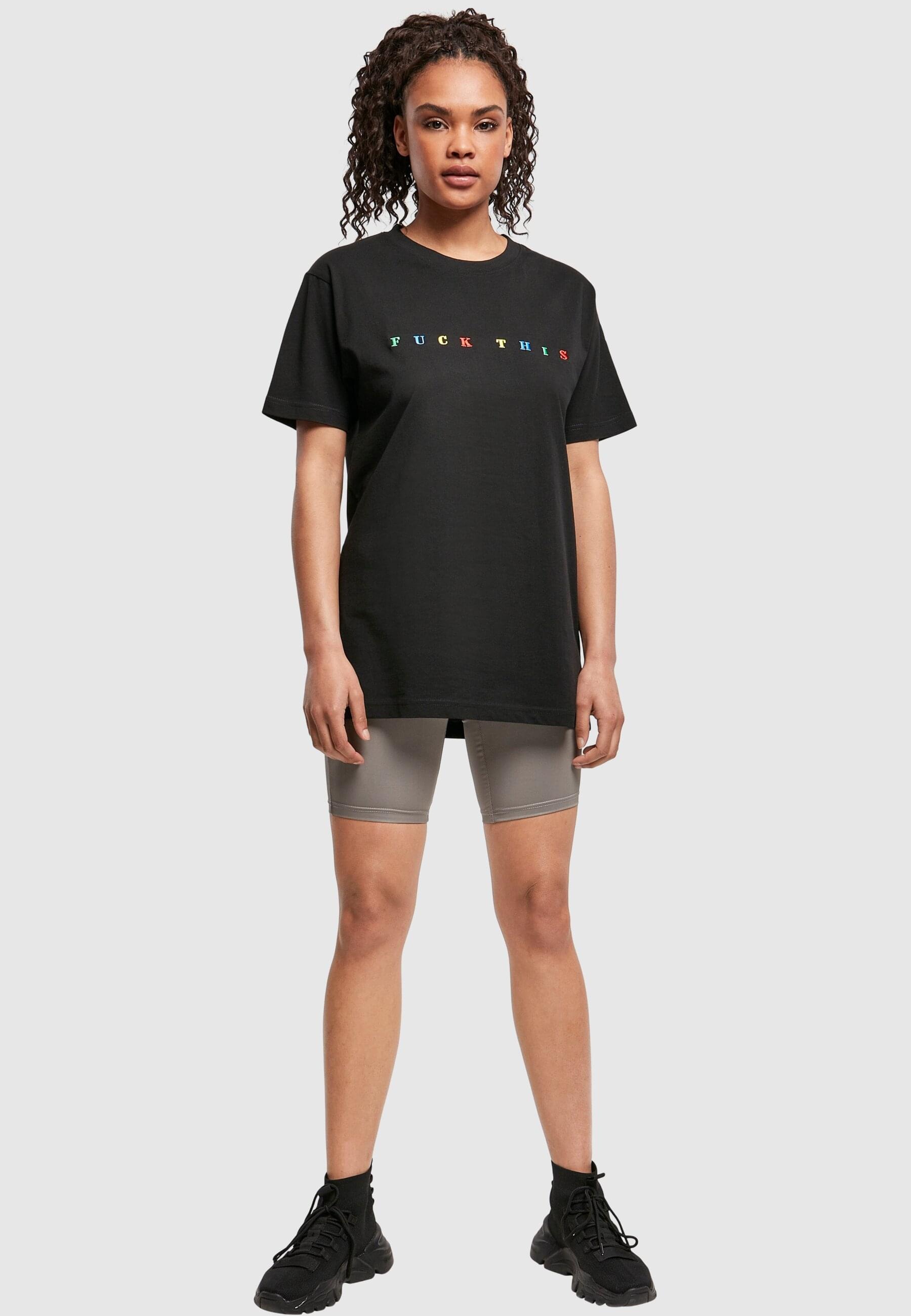 MisterTee Kurzarmshirt »MisterTee Damen Le Papillon Oversize Tee«, (1 tlg.)