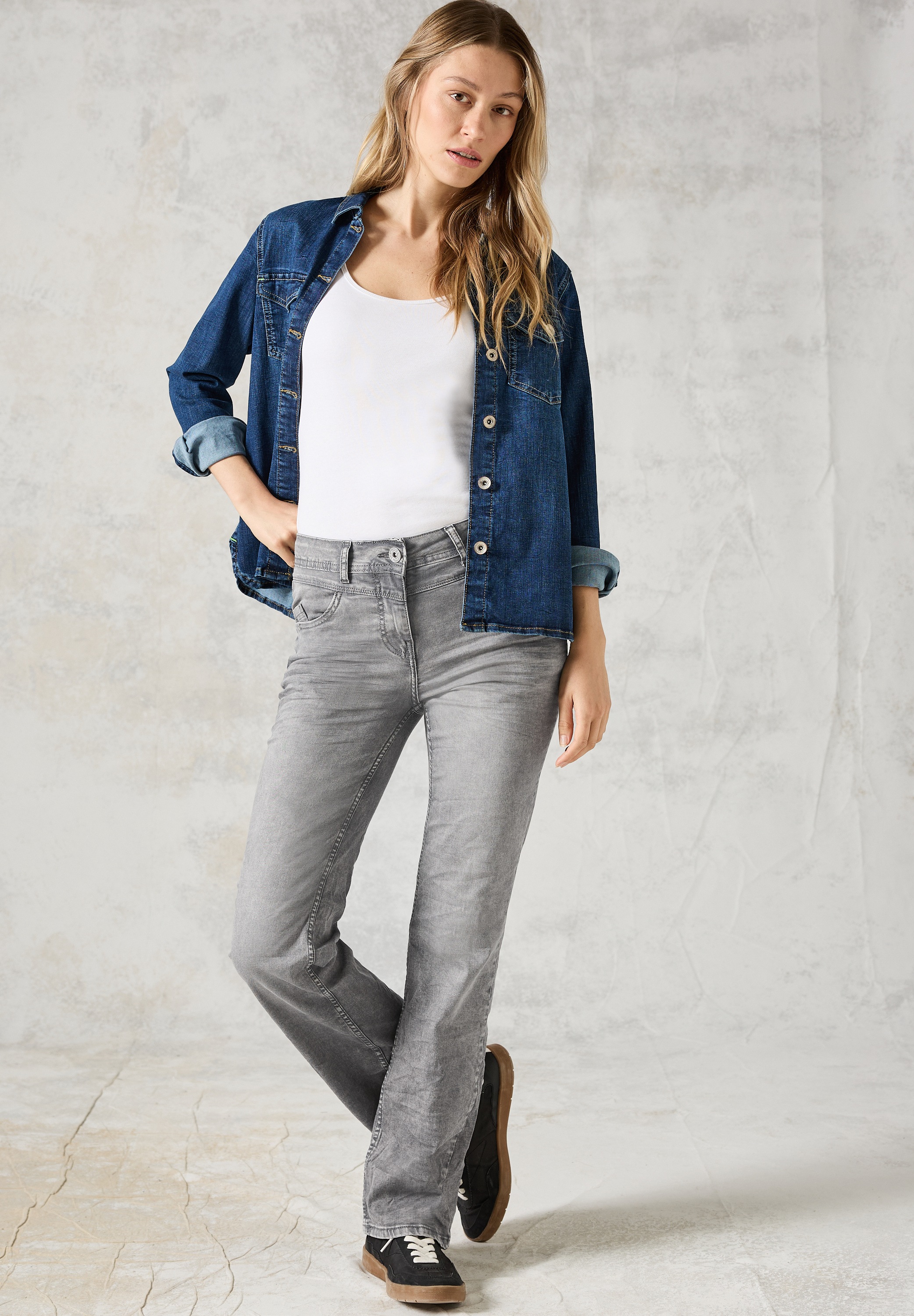 Cecil Slim-fit-Jeans, High Waist