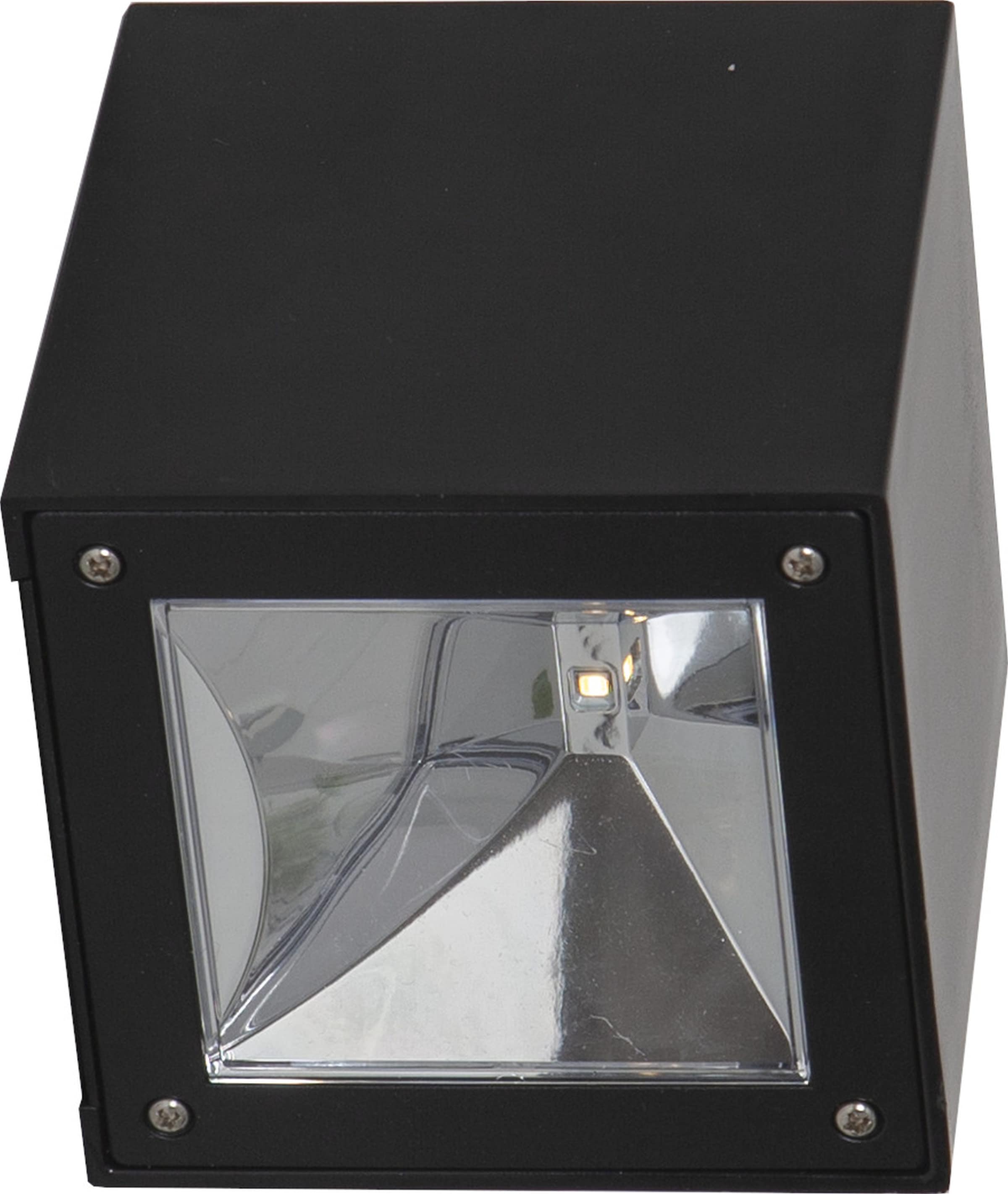 Parforce Traditional Hunting LED Solarleuchte »Solar-Wandleuchte Wandy Cube« LED-Board 1 Stk. Warmweiß Dämmerungssensor, schwarzes Design
