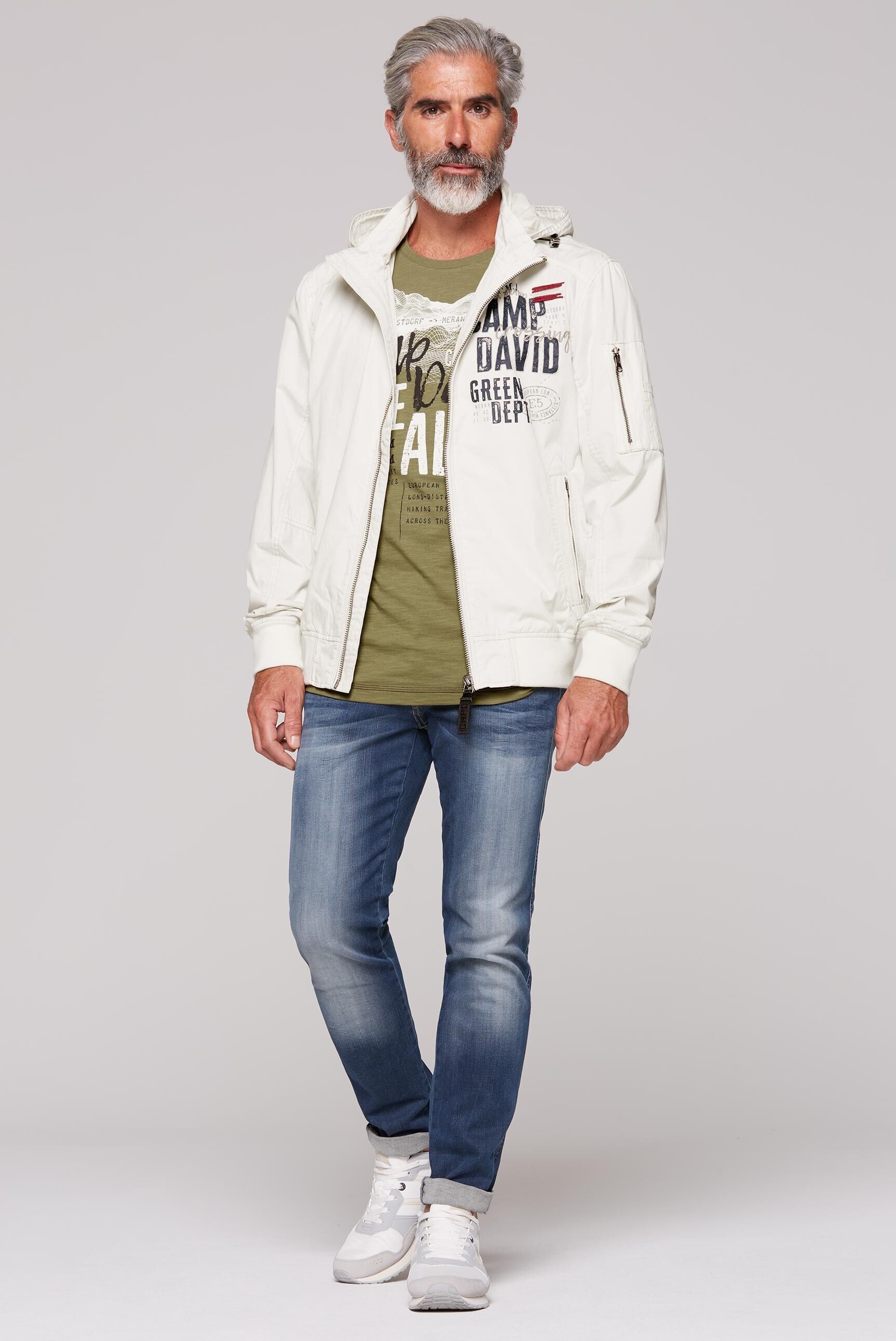 CAMP DAVID Outdoorjacke, mit Kapuze, mit Ärmeltasche