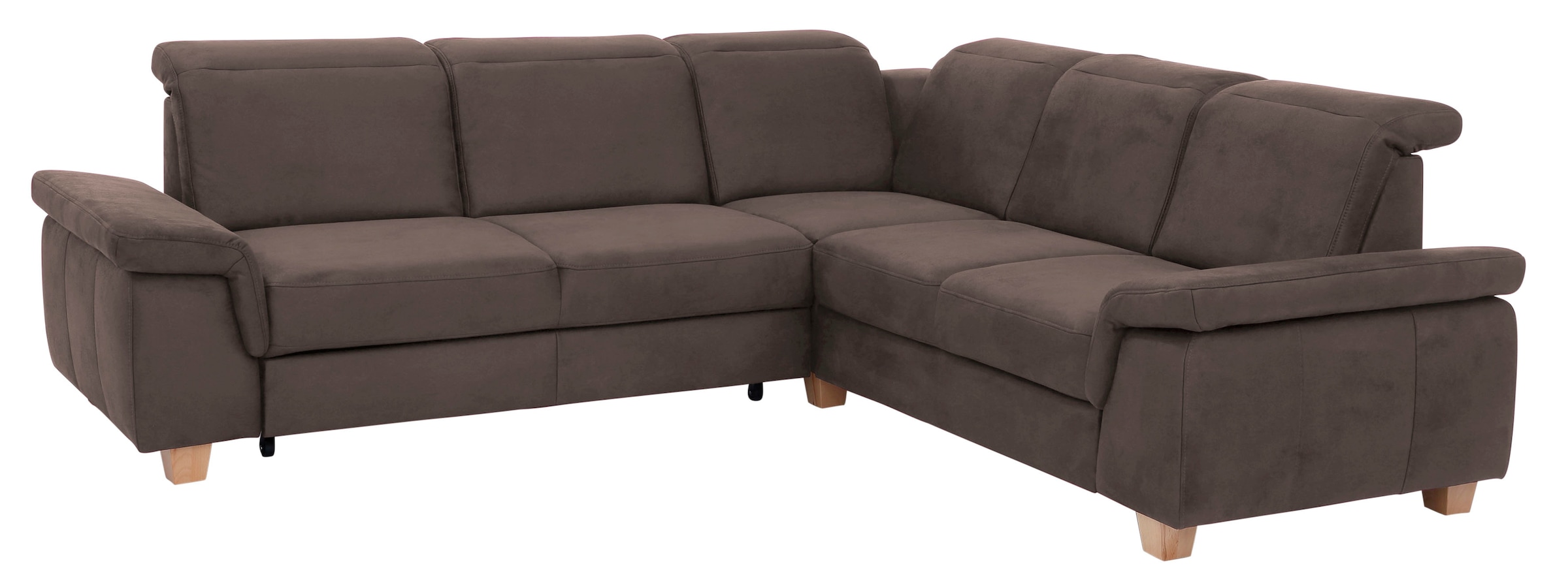 Home affaire Ecksofa "Dalia L-Form" mit Federkernpolsterung, wahlweise mit Schlaffunktion, Bettkasten