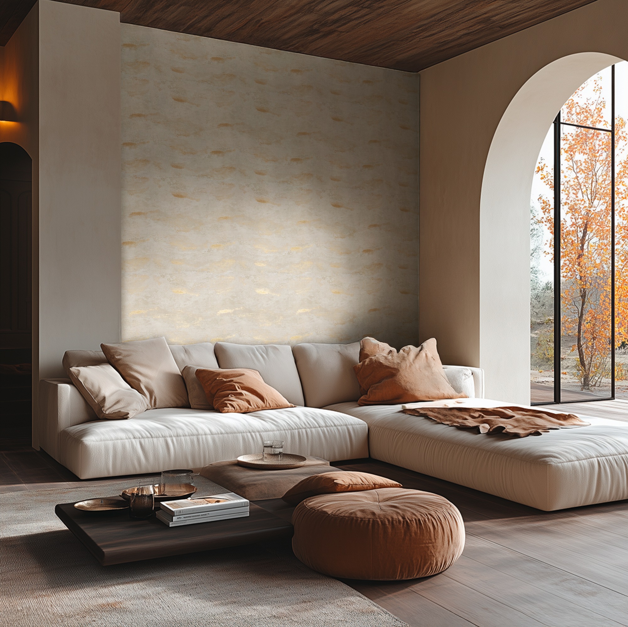 living walls Vliestapete »Abstrakte Farbverlauf-Tapete bunt Struktur modern« hochglänzend strukturiert