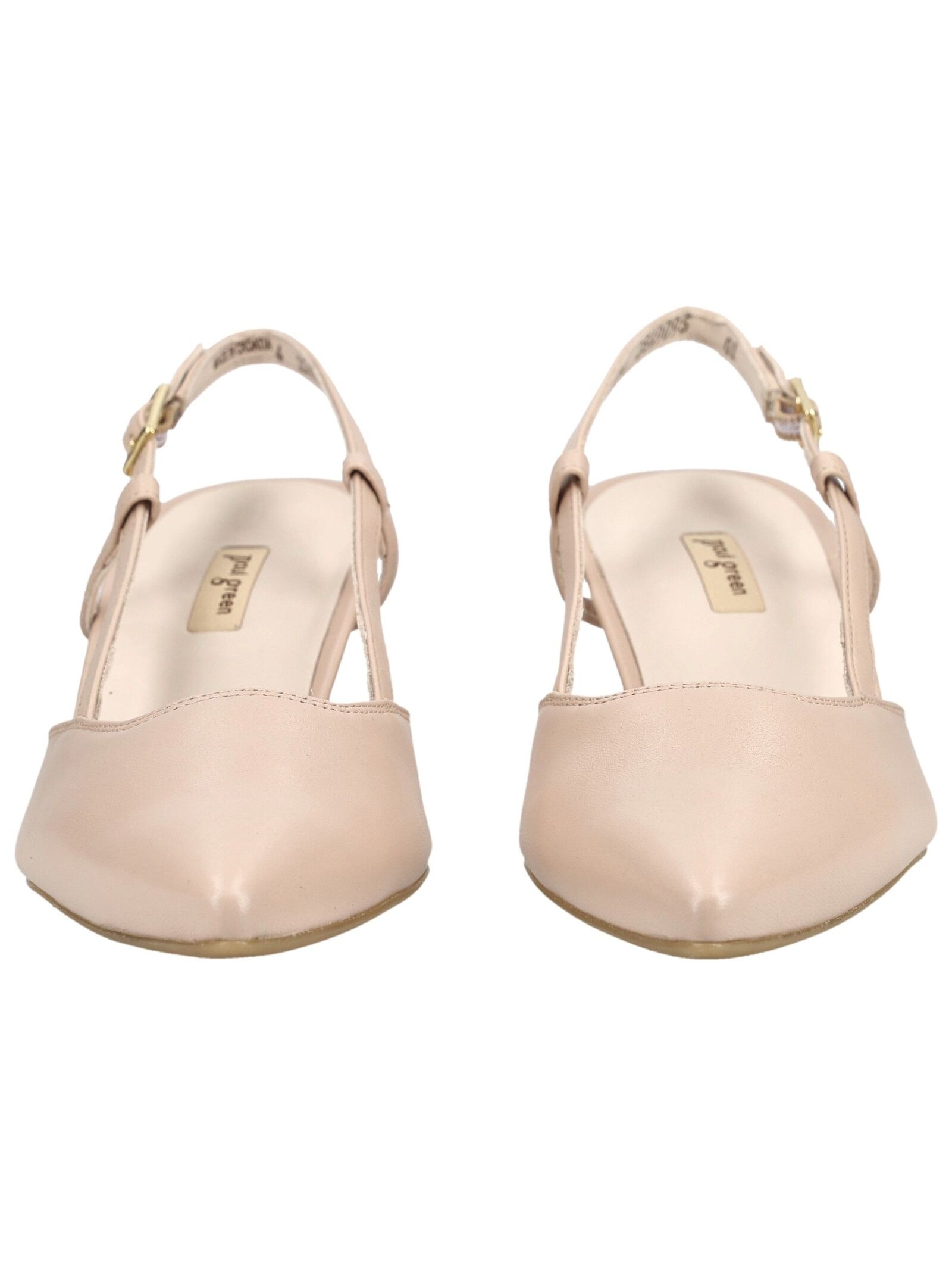 Slingpumps PAUL GREEN "Paul Green Pumps Glattleder", Damen, Gr. 41, beige, Glattleder, Schuhe Slingpumps 2