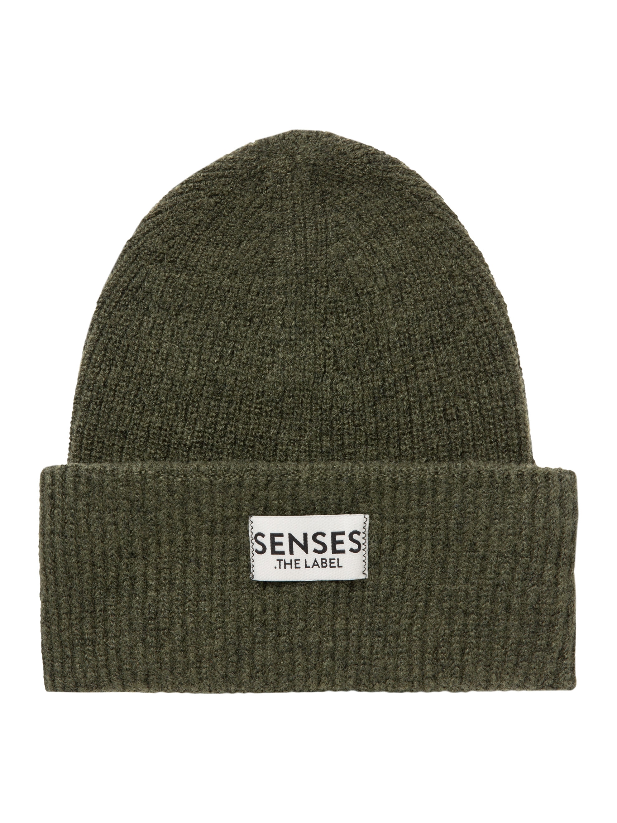 SENSES.THE LABEL Strickmütze mit Label Patch