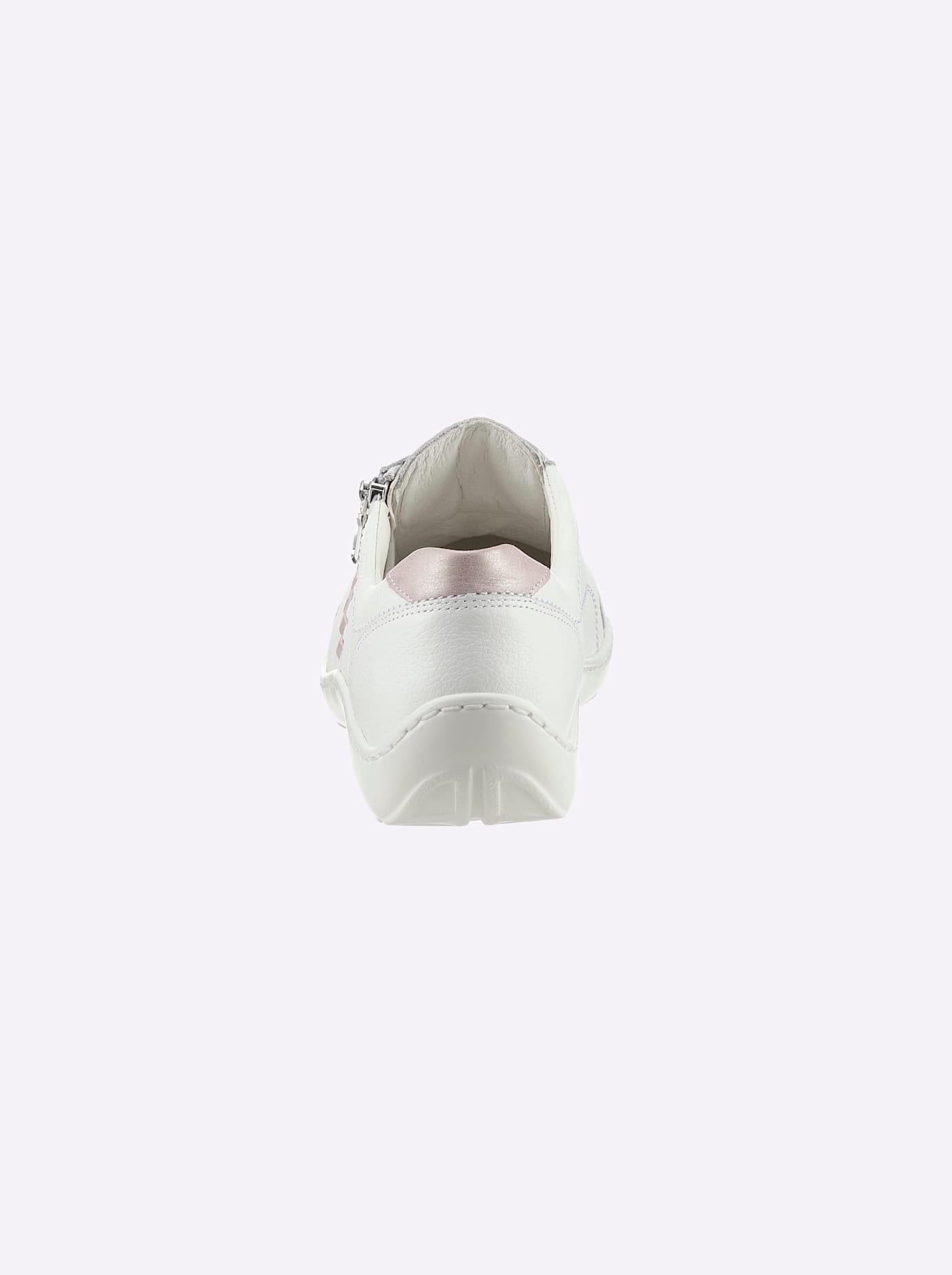 Schnürschuh WALDLÄUFER, Damen, Gr. 7, weiß, Glattleder, Nubukleder, Schuhe Schnürschuh 3