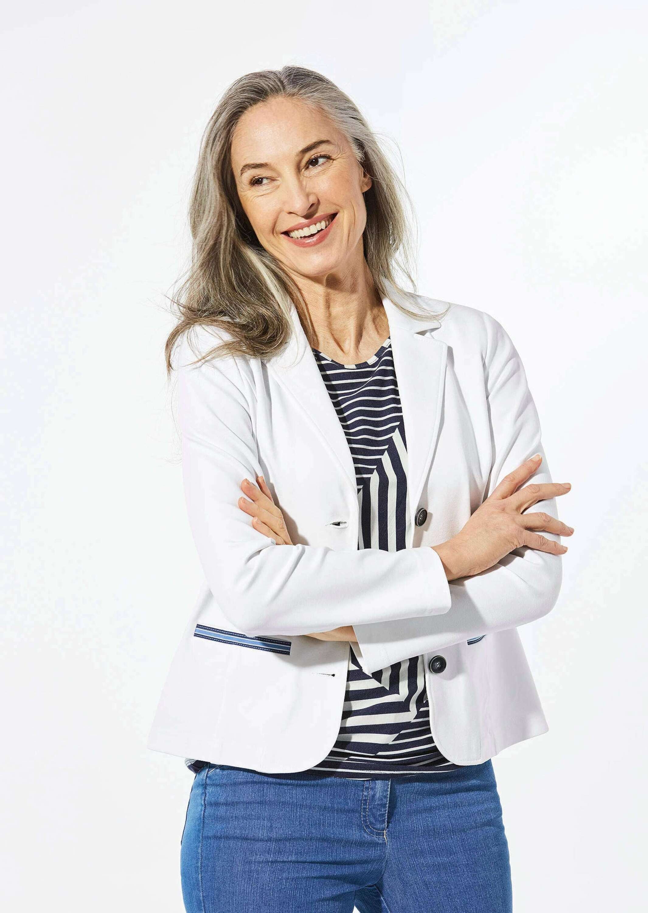 GOLDNER Kurzjacke "Blazer" ungefüttert mit Belegverarbeitung an Innenseite günstig online kaufen