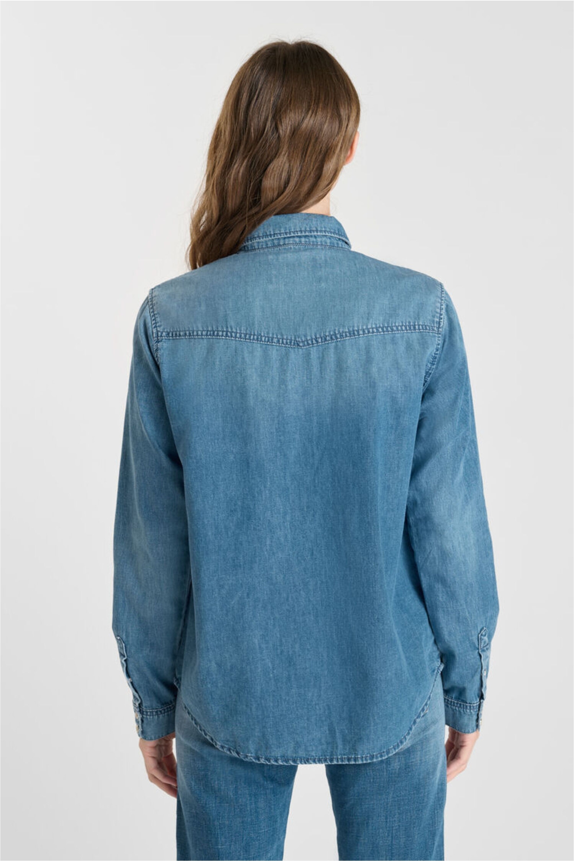 Le Temps Des Cerises Jeanshemd »BARBARA« 1 tlg. im klassischen Design