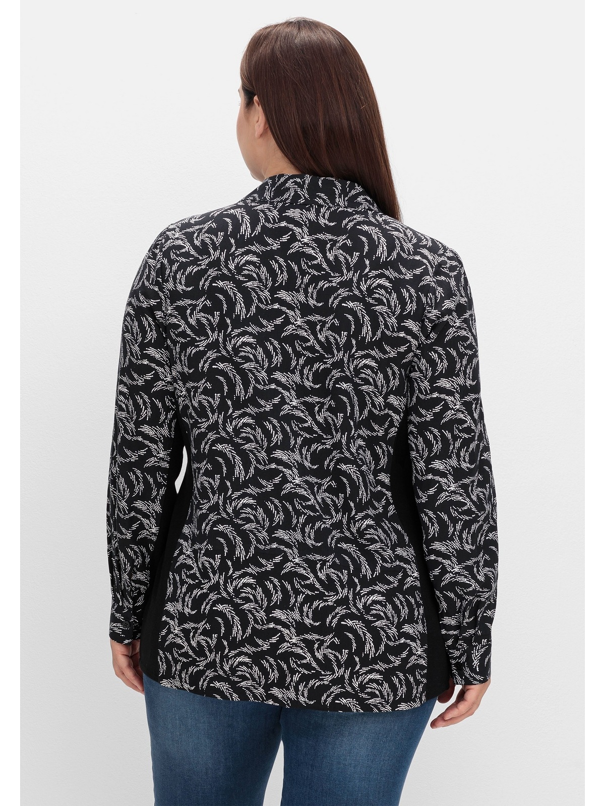 Sheego Druckbluse »Große Größen«, mit Print und elastischen Einsätzen