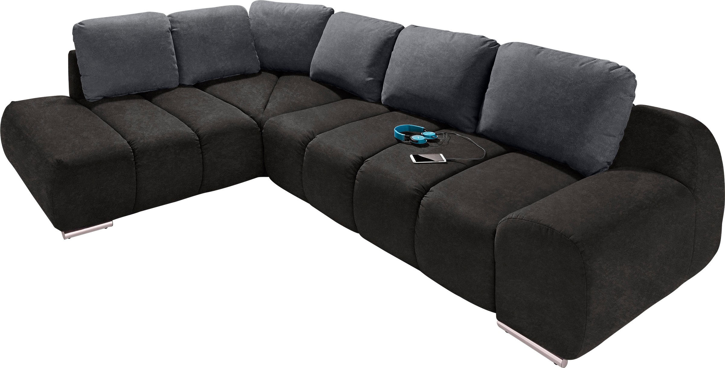 INOSIGN Ecksofa »Bono L-Form«, mit Ottomane, wahlweise mit Bettfunktion