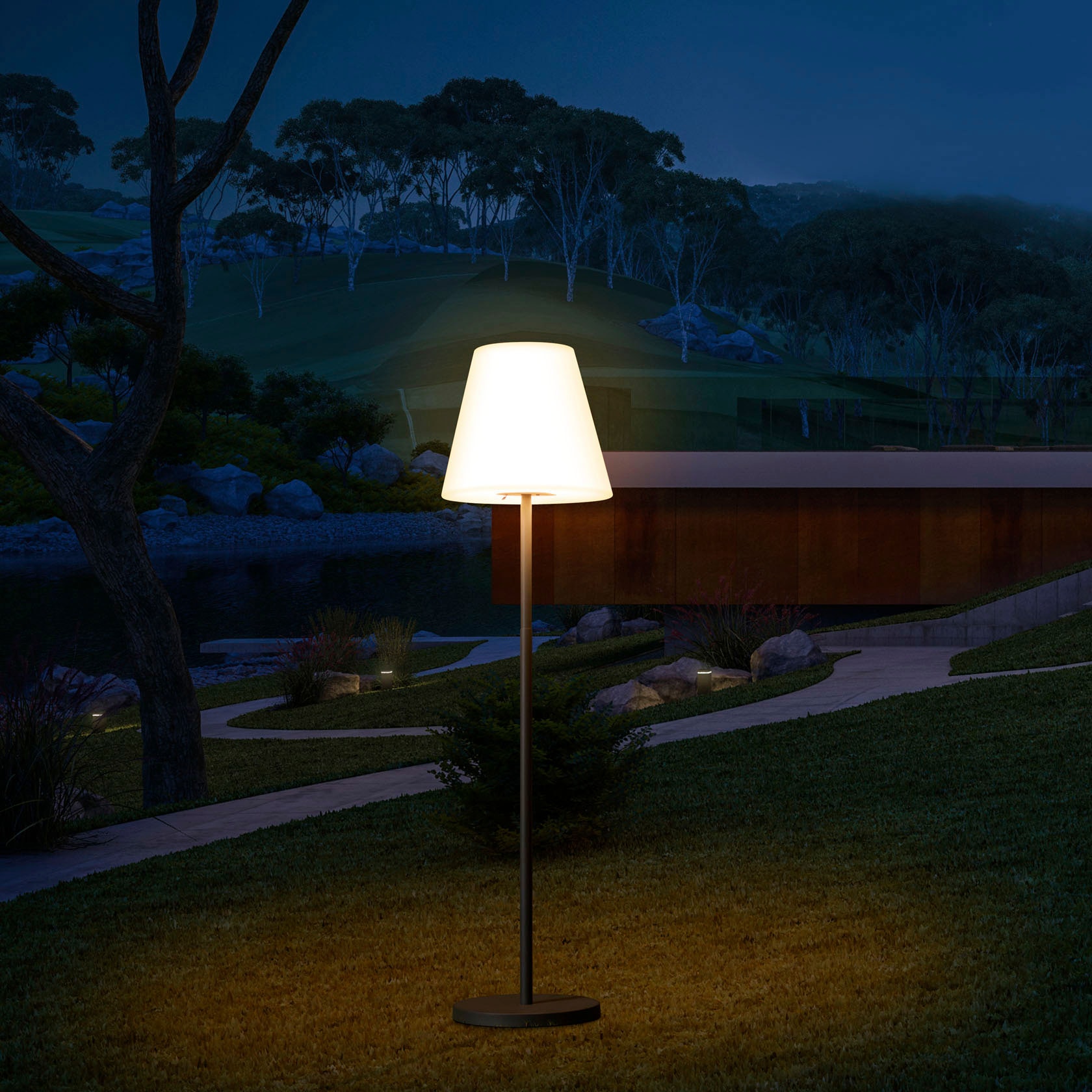 Paco Garten Aufladbar Stehlampe Akku Wasserdicht Terrasse | Home »JEN«, Outdoor In BAUR LED Und IP44