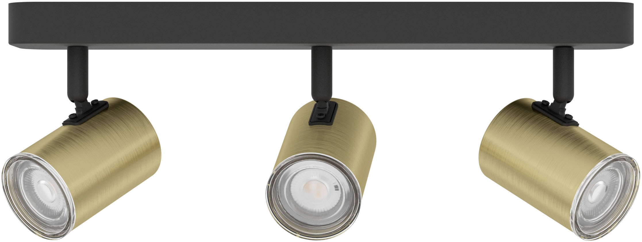 EGLO Deckenspot »CONSUMA 1 Spotlampe - Stahl - GU10 - 3X5W - IP44« GU10 1 Stk. Wandleuchte, Wandspot, schwenkbar, Strahler, L40 x B8 x H13 cm