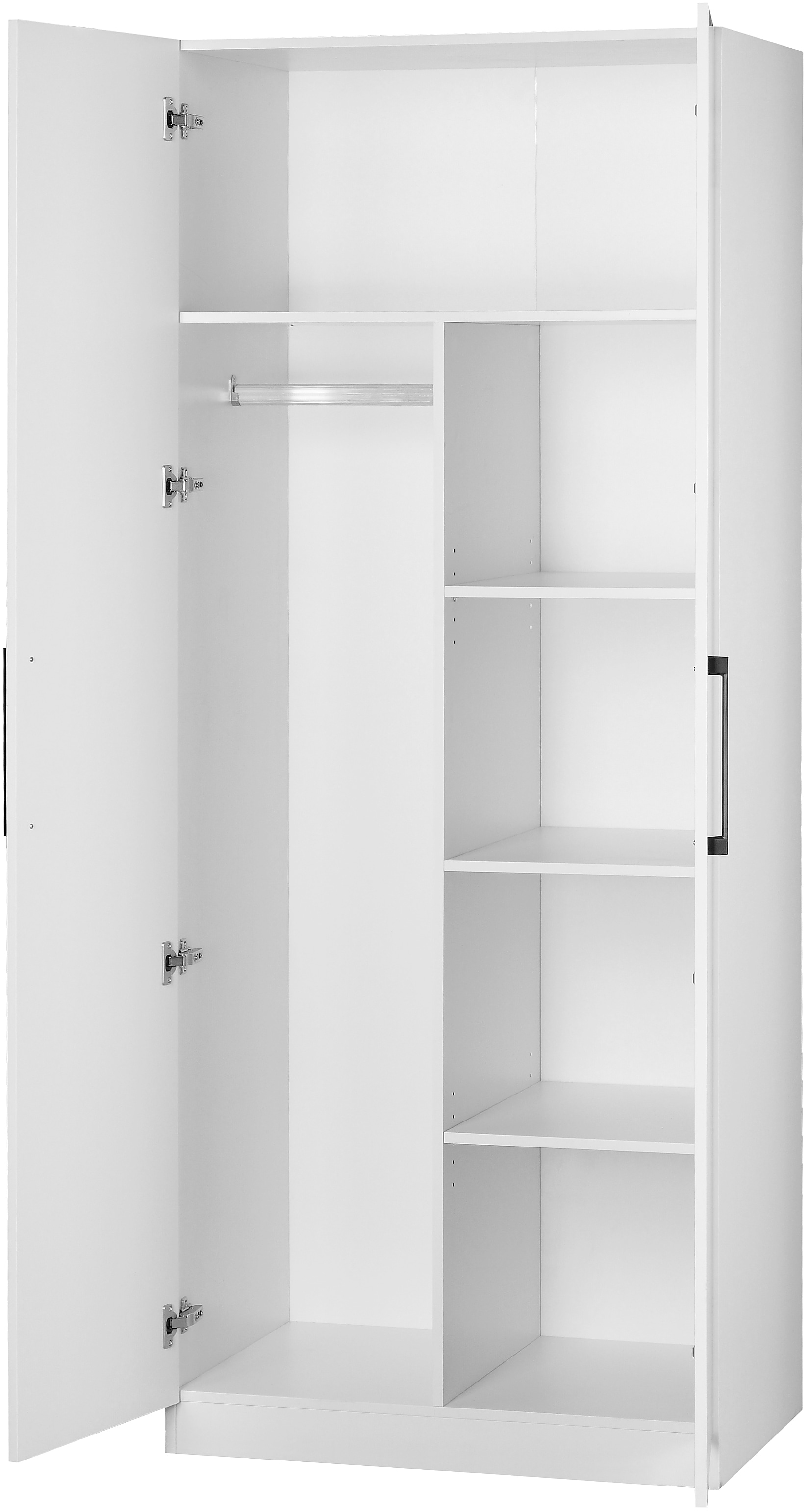 INOSIGN Kleiderschrank »Sylt Schlafzimmerschrank Garderobe Schrank Bestseller hochglanz«, Drehtürenschrank mit perfekter Innenausstattung, Breite 800cm