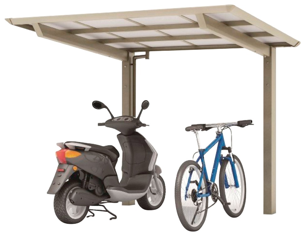 Ximax Einzelcarport "Smart Port Typ 60 Standard-Edelstahl-Look", Aluminium, 194 cm, edelstahlfarben, Aluminium