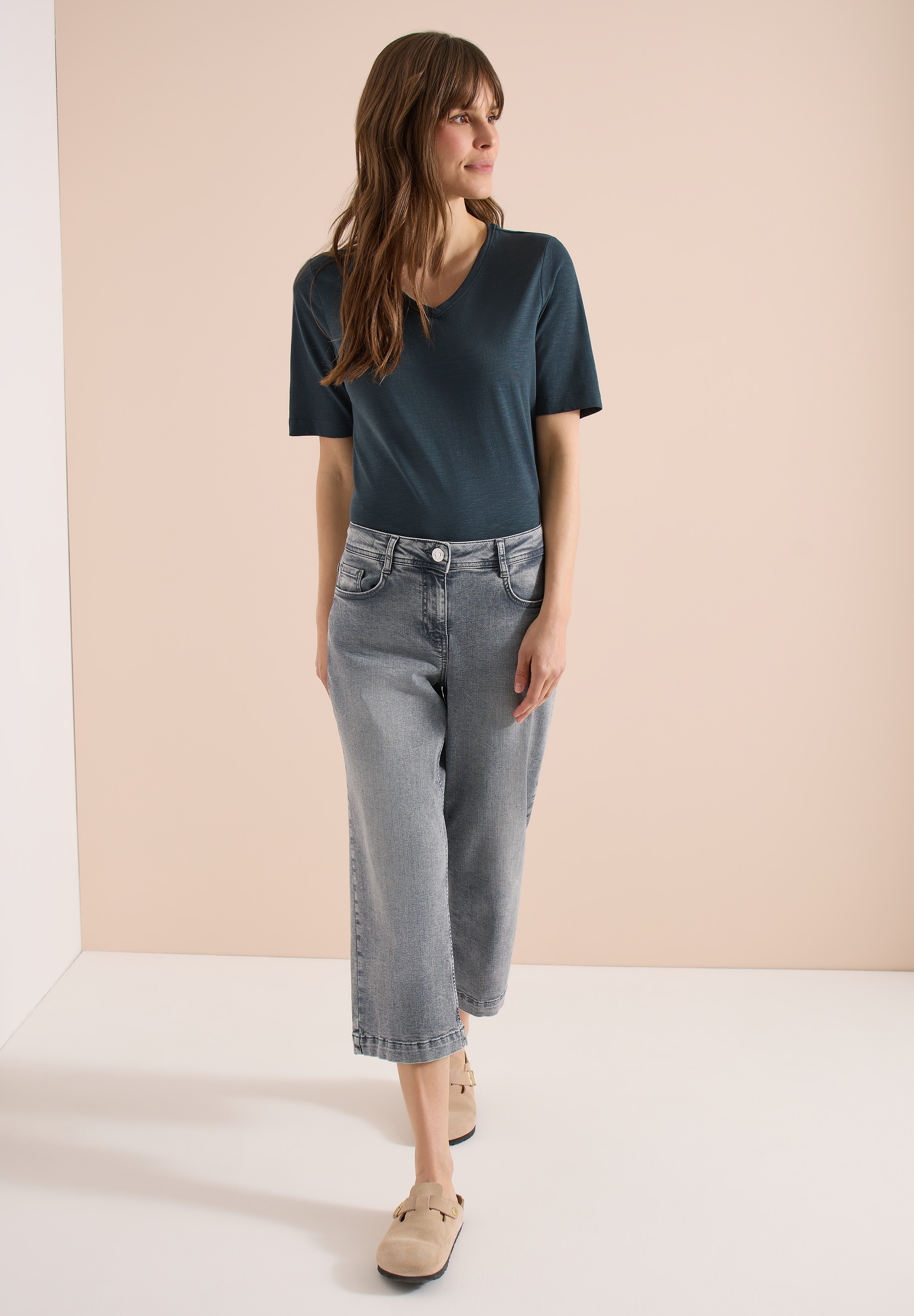 Cecil Loose-fit-Jeans in 3/4-Länge