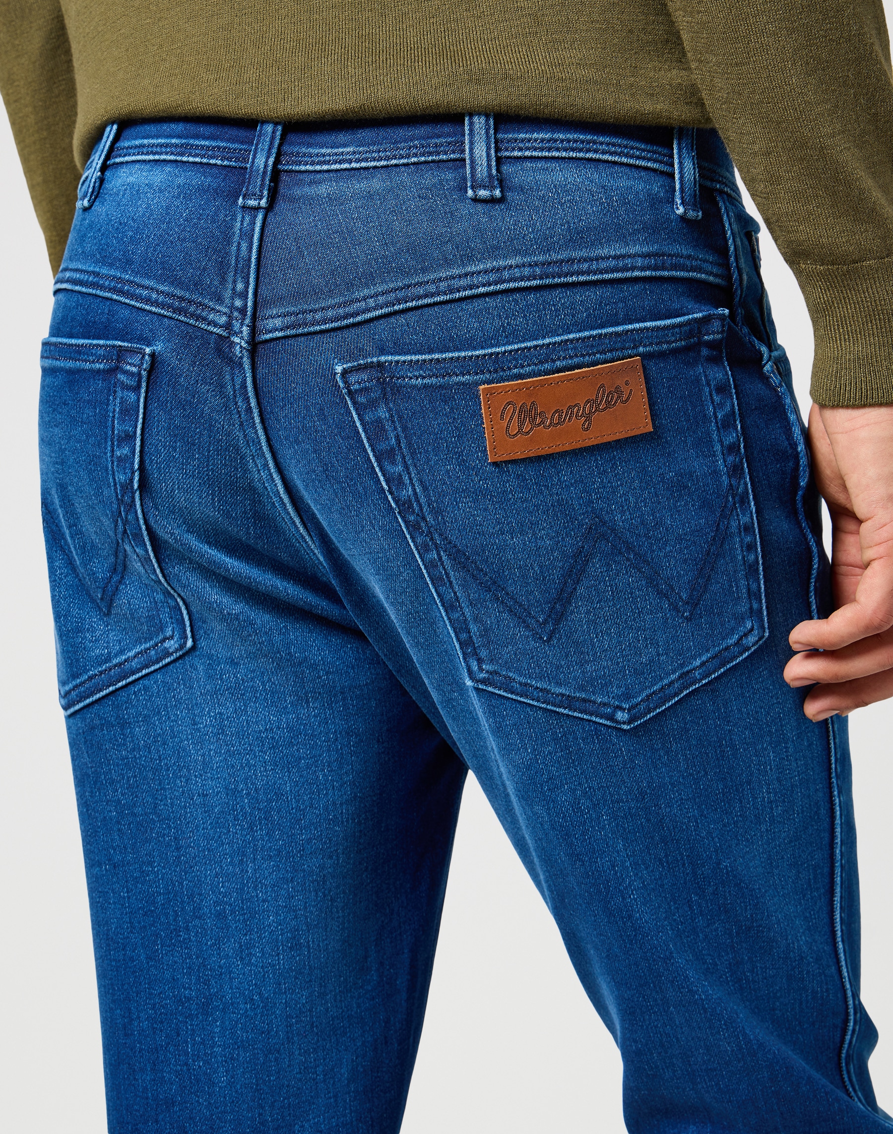 Wrangler 5-Pocket-Jeans »TEXAS SLIM FREE TO STRETCH«, Free to stretch material