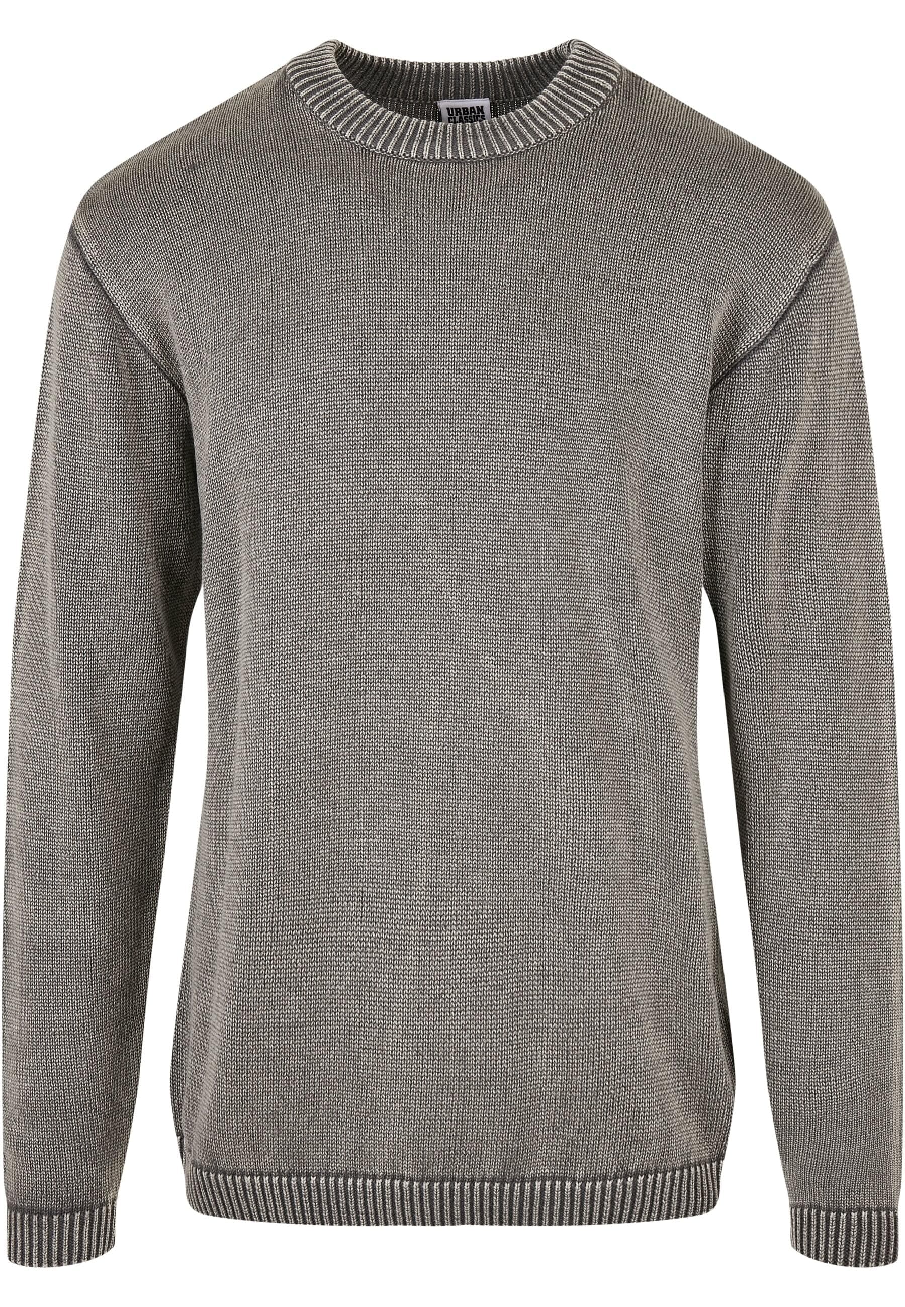 URBAN CLASSICS Rundhalspullover "Urban Classics Herren Washed Sweater"