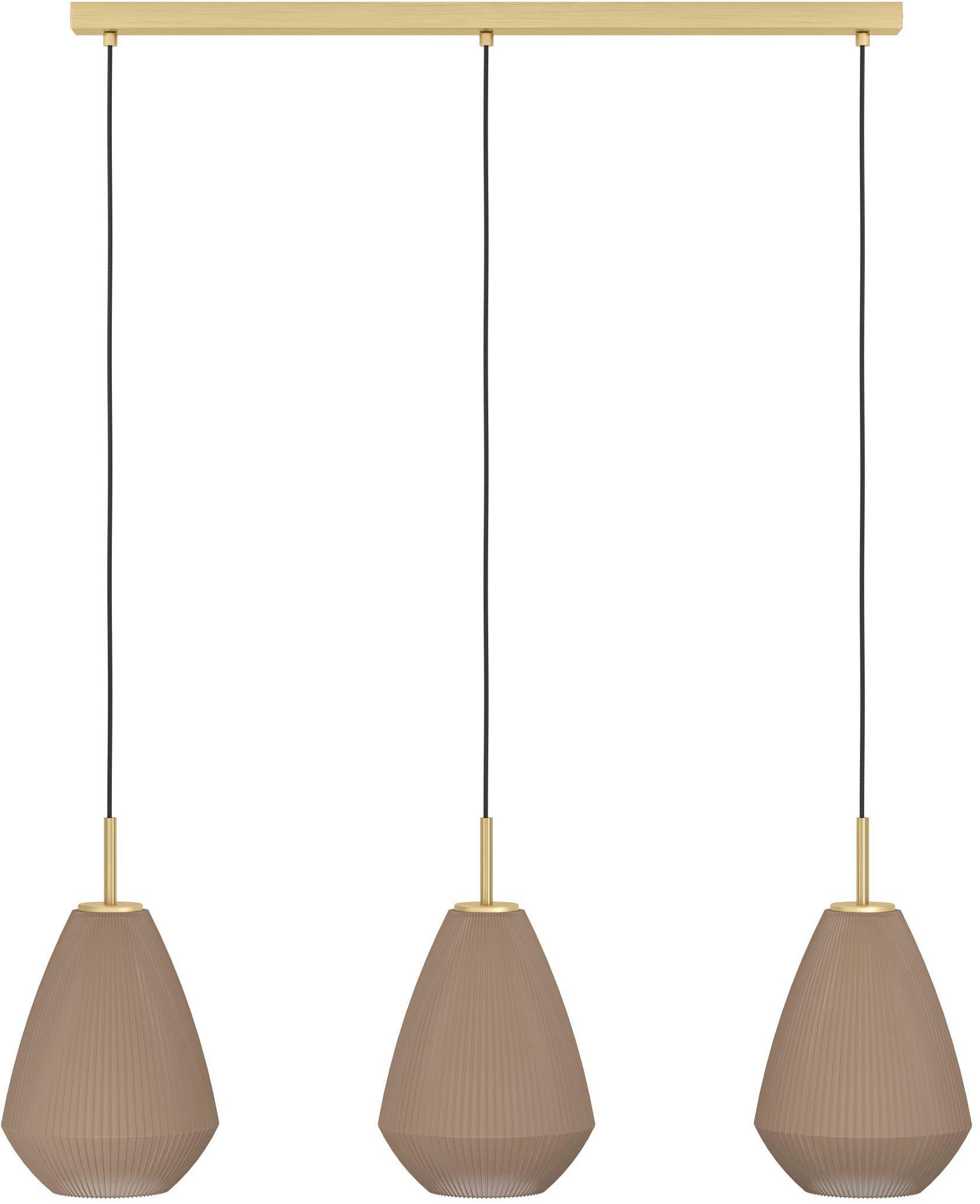 EGLO Hängeleuchte »Caprarola Pendellampe, messing, Hängeleuchte, Esszimmerlampe, Lampe« E27 1 Stk. Esszimmerlampe, Hängeleuchte mit E27 Fassung, 90 cm