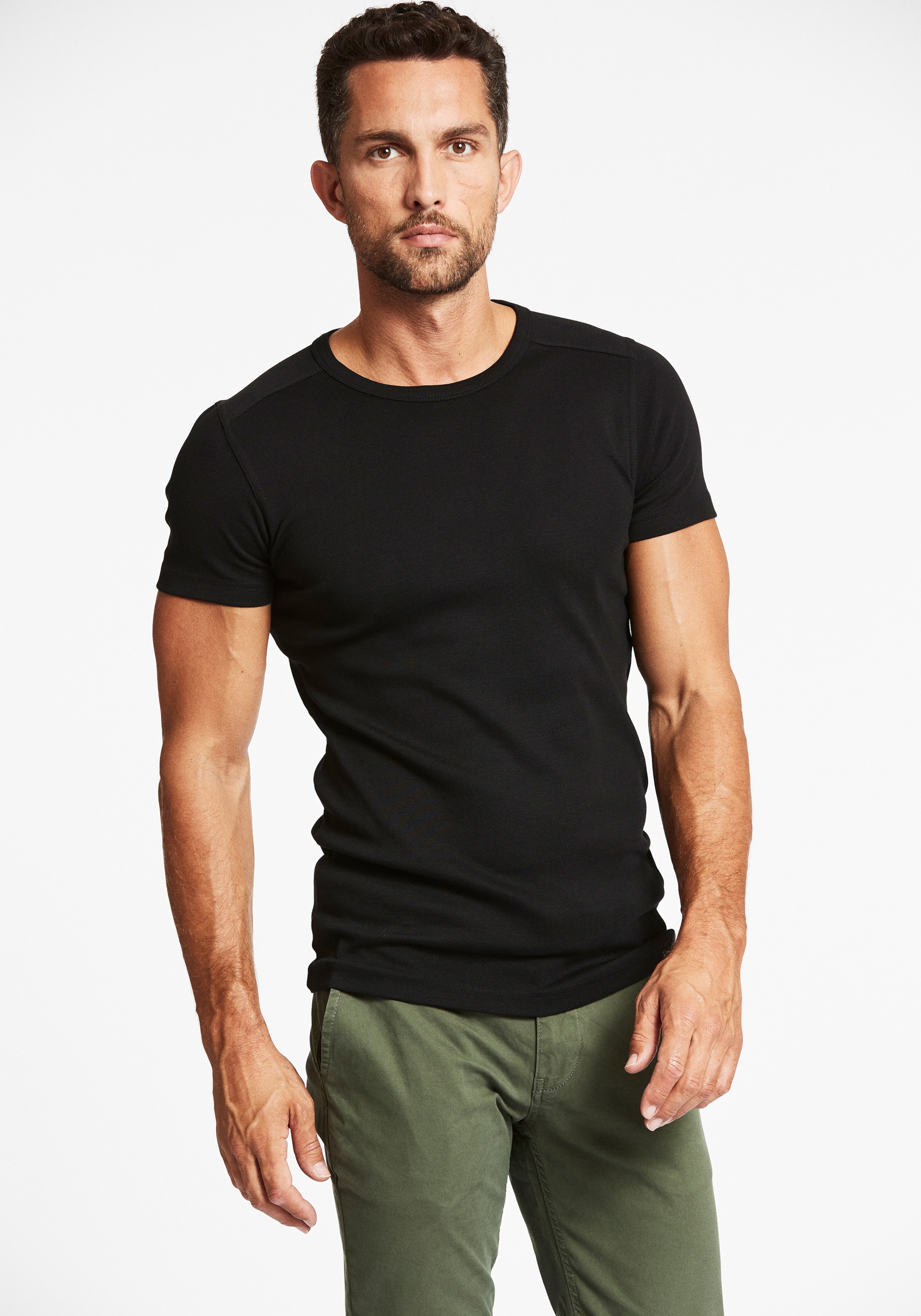 LINDBERGH Kurzarmshirt "T-Shirt (Kurzarm) Slim Fit"