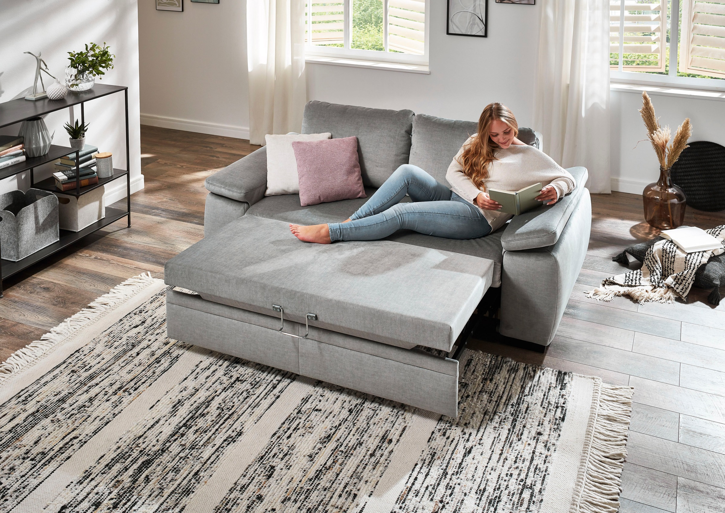 Die PlanBar Schlafsofa »MP-PD19021«, mit Längsschläferfunktion 140x210 cm