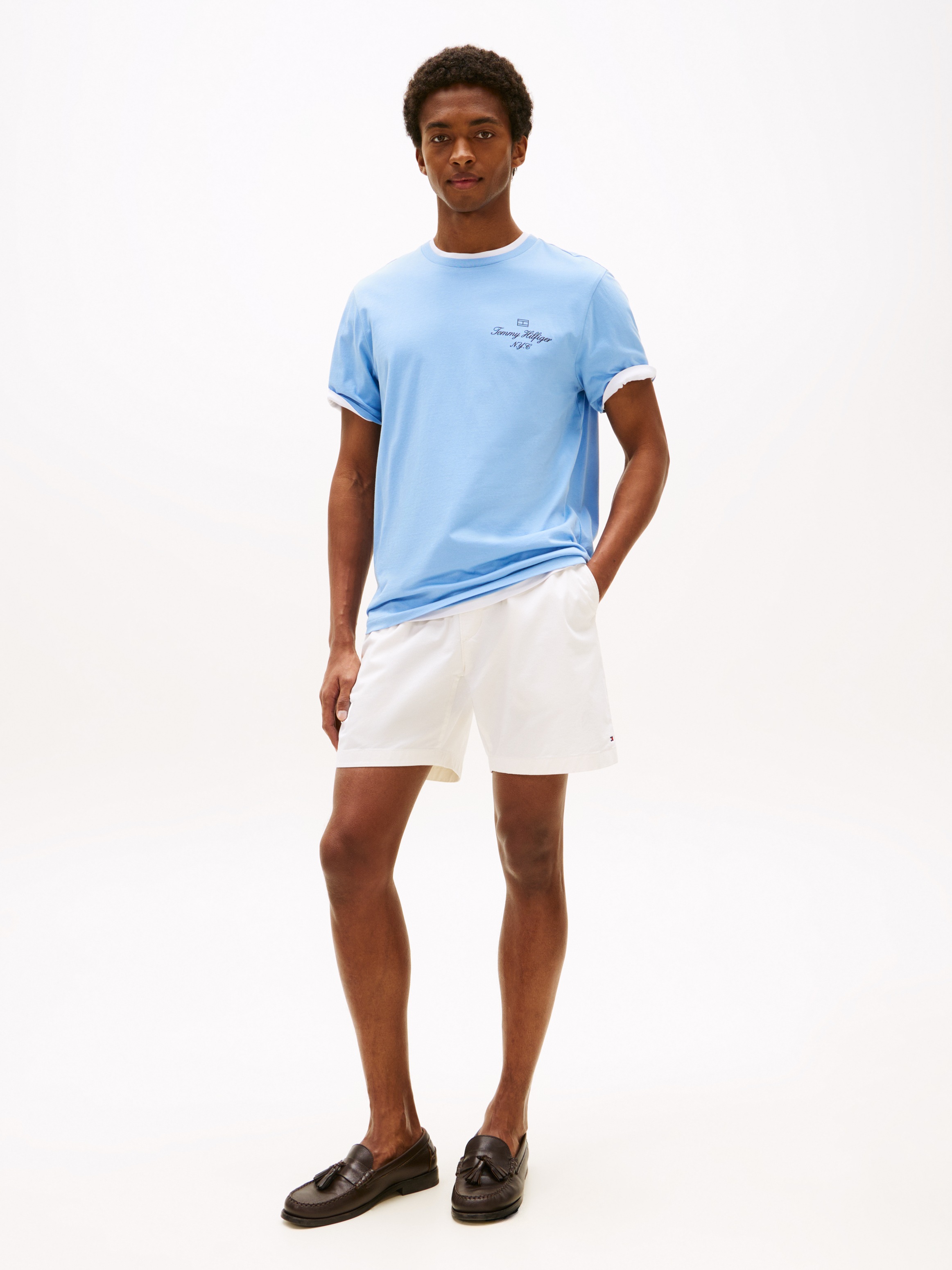 Tommy Hilfiger T-Shirt "OUTLINE FLAG SCRIPT TEE" günstig online kaufen