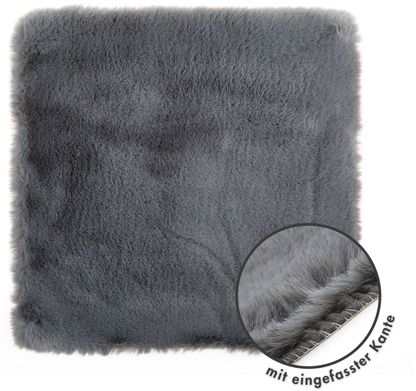 LUXOR living Stuhlkissen "Sitzauflage Novara" Kunstfell, rund oder eckig, s günstig online kaufen