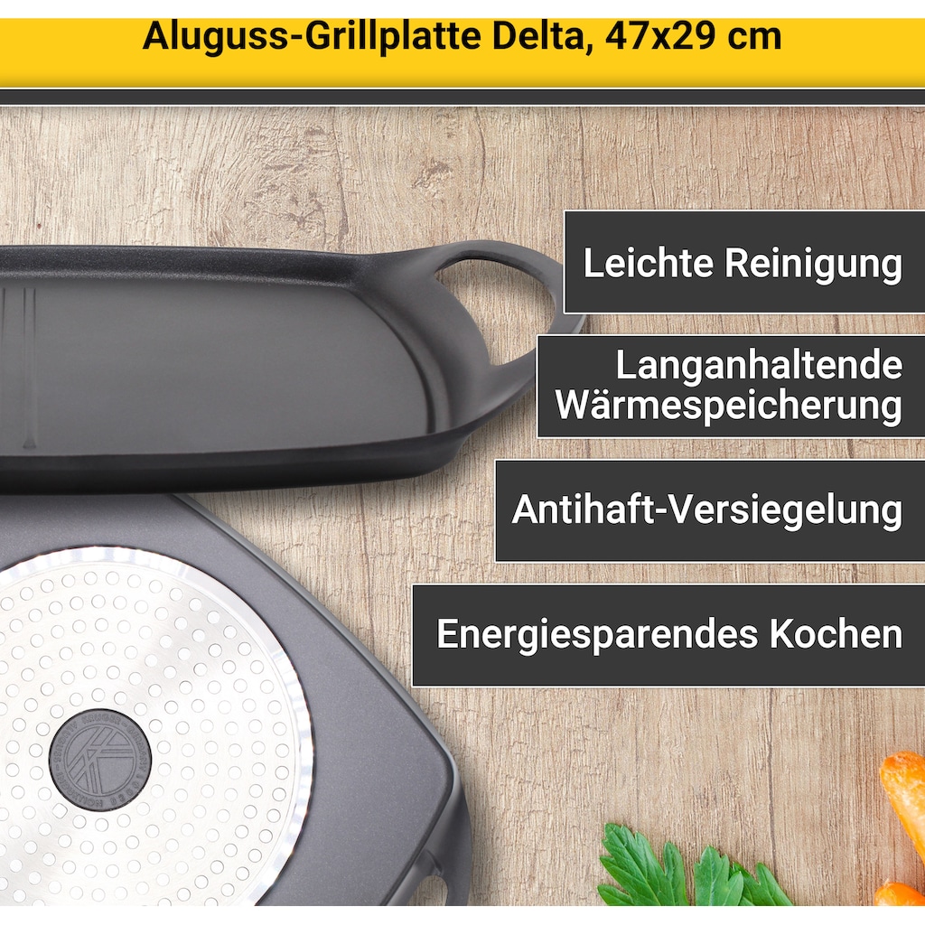 Krüger Grillplatte »Delta«, (1 St.)